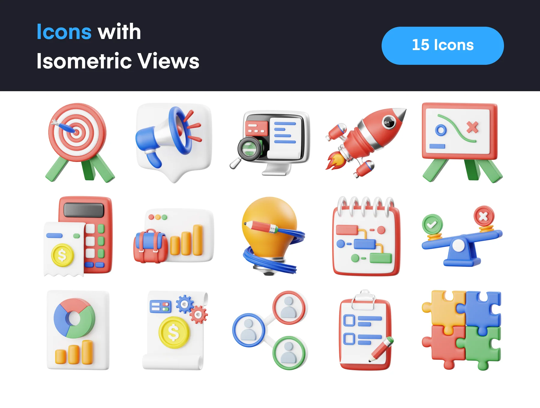 Business Plan 3D Icon 5