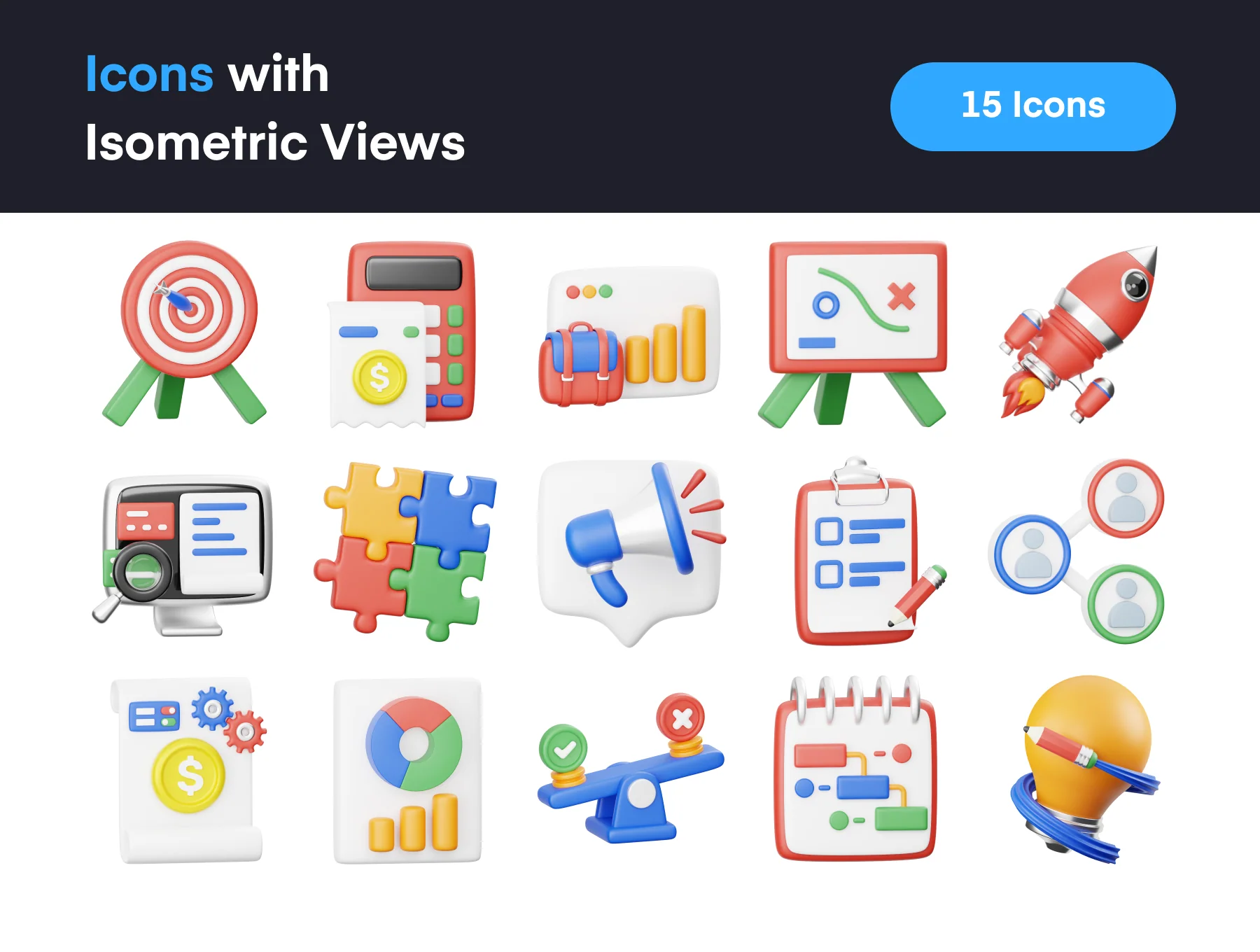 Business Plan 3D Icon 6