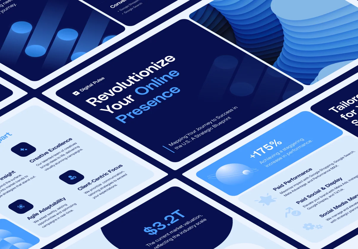 Business Presentation Template — Digital Pulse