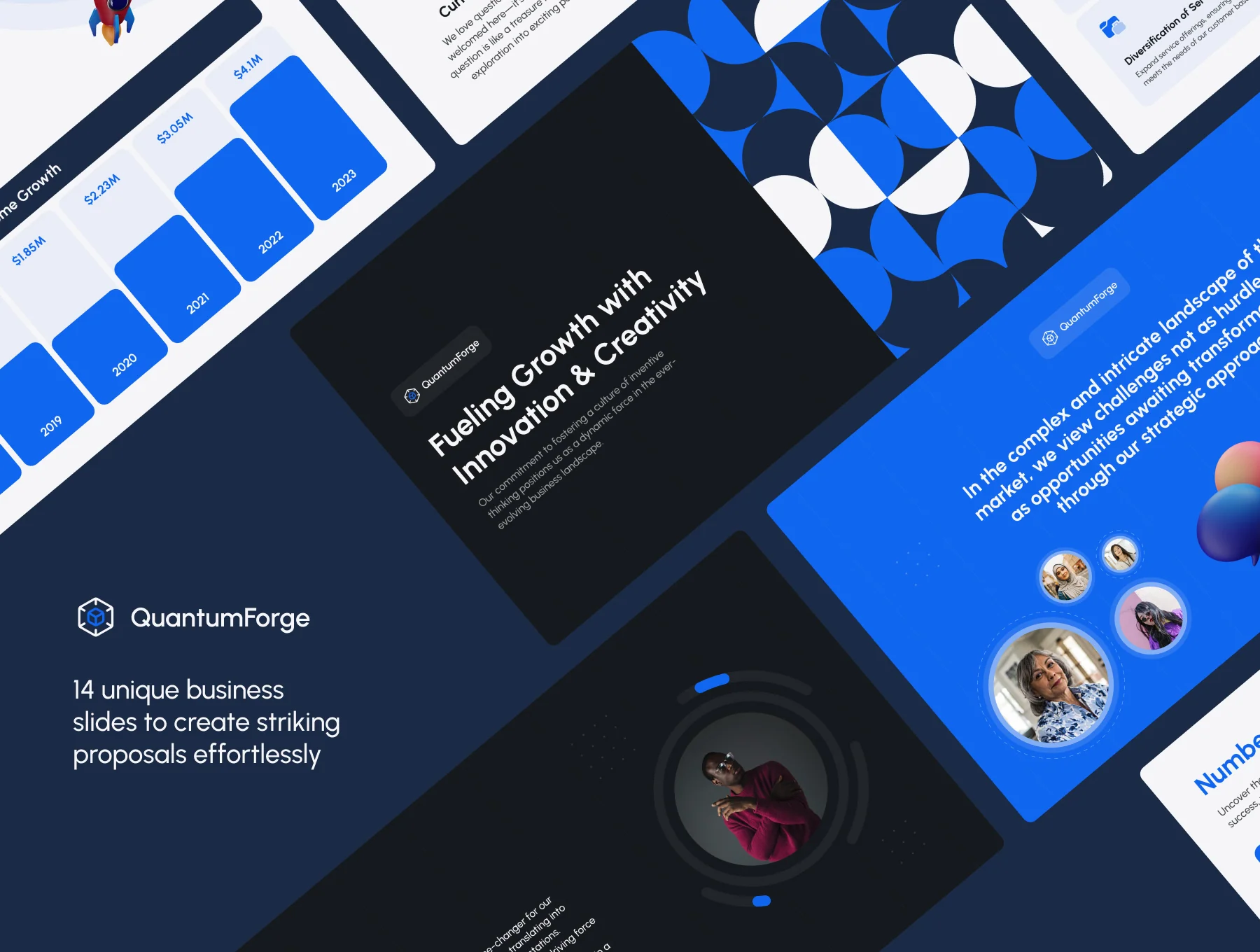 Business Presentation Template — Quantum Forge 2