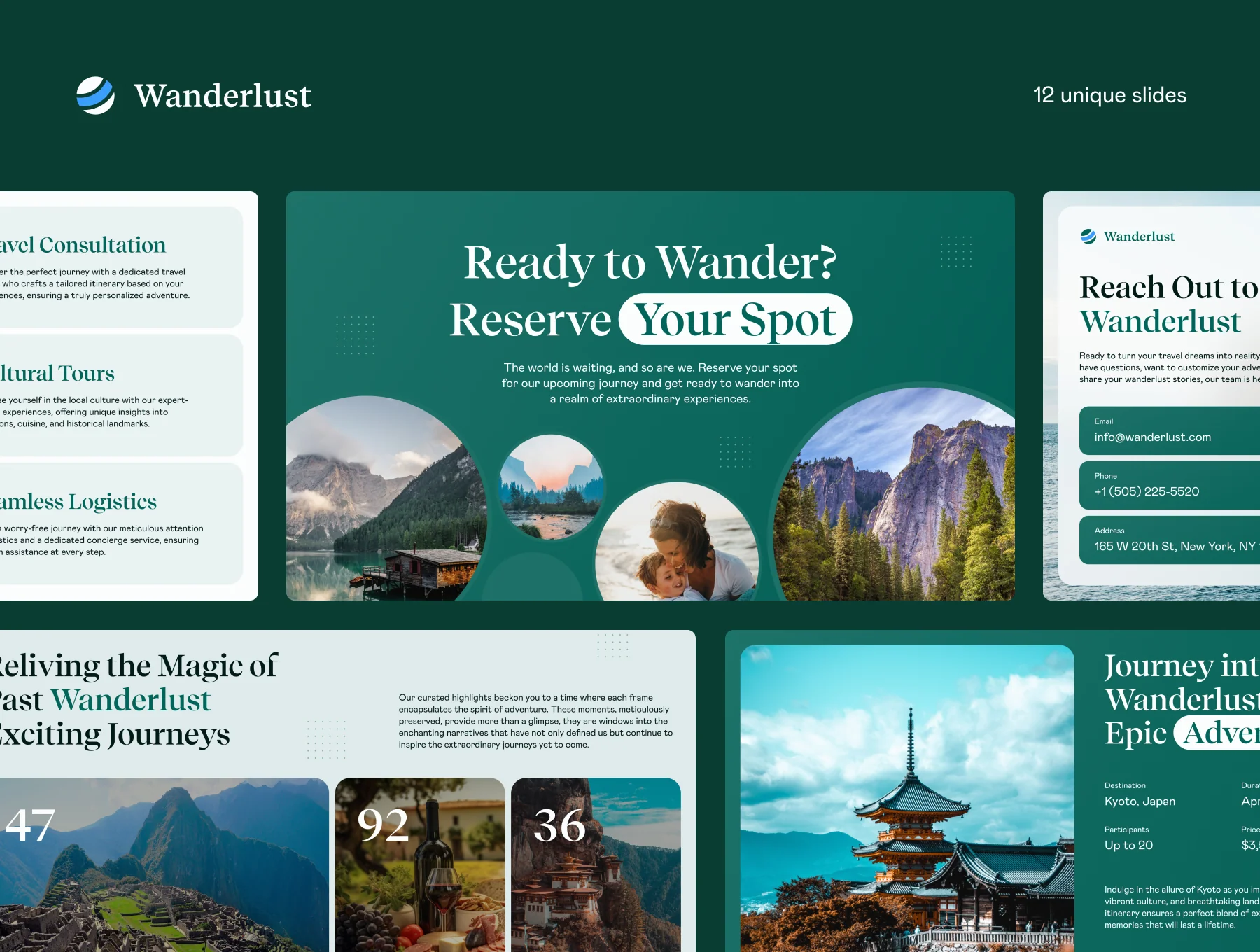 Business Presentation Template — Wanderlust 3