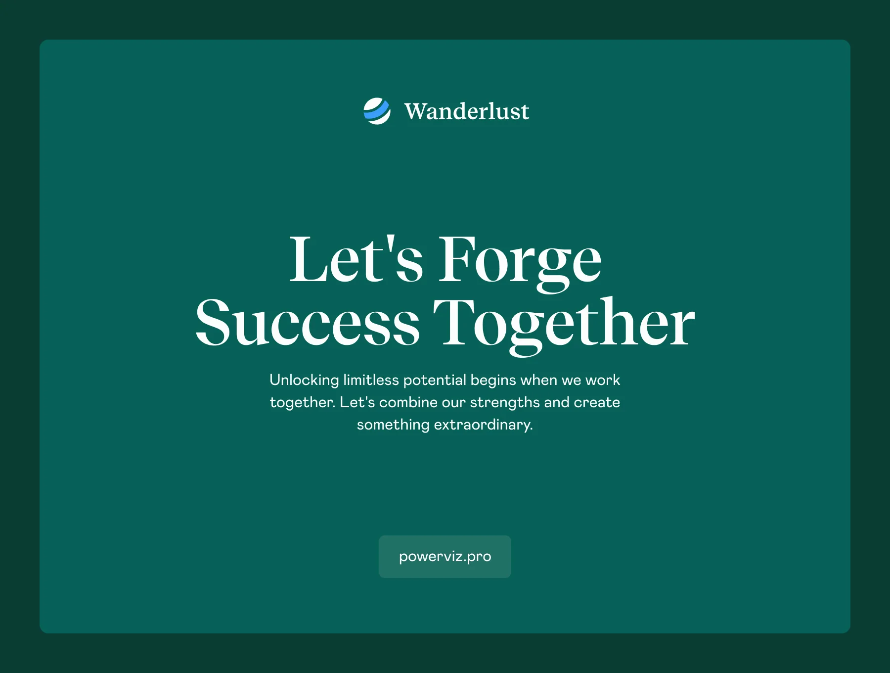 Business Presentation Template — Wanderlust 4
