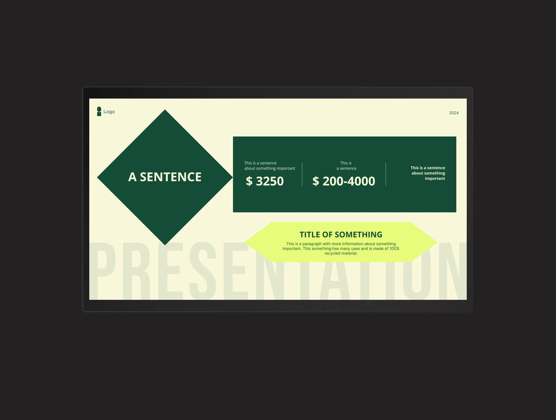 Business  presentation template 11