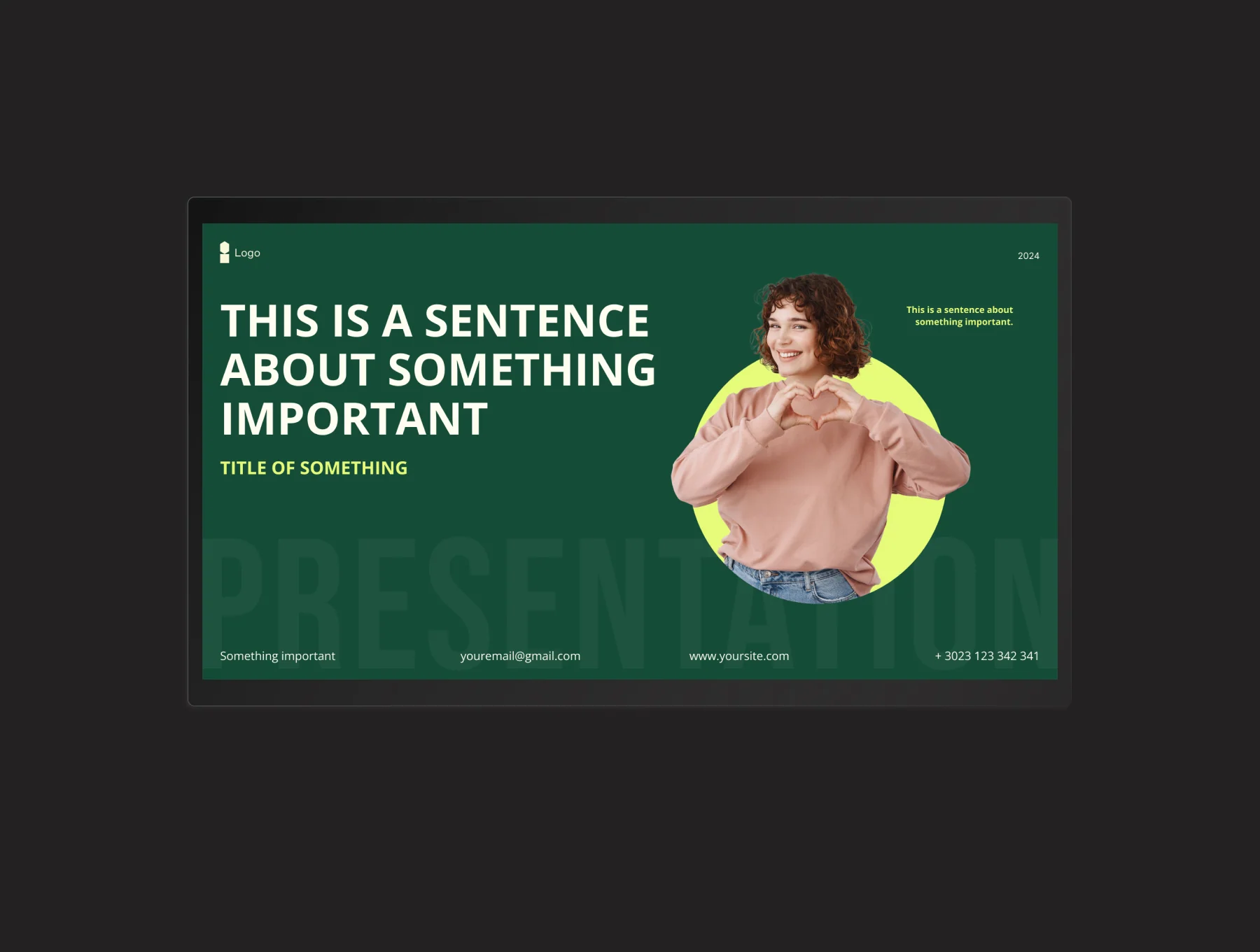 Business  presentation template 15