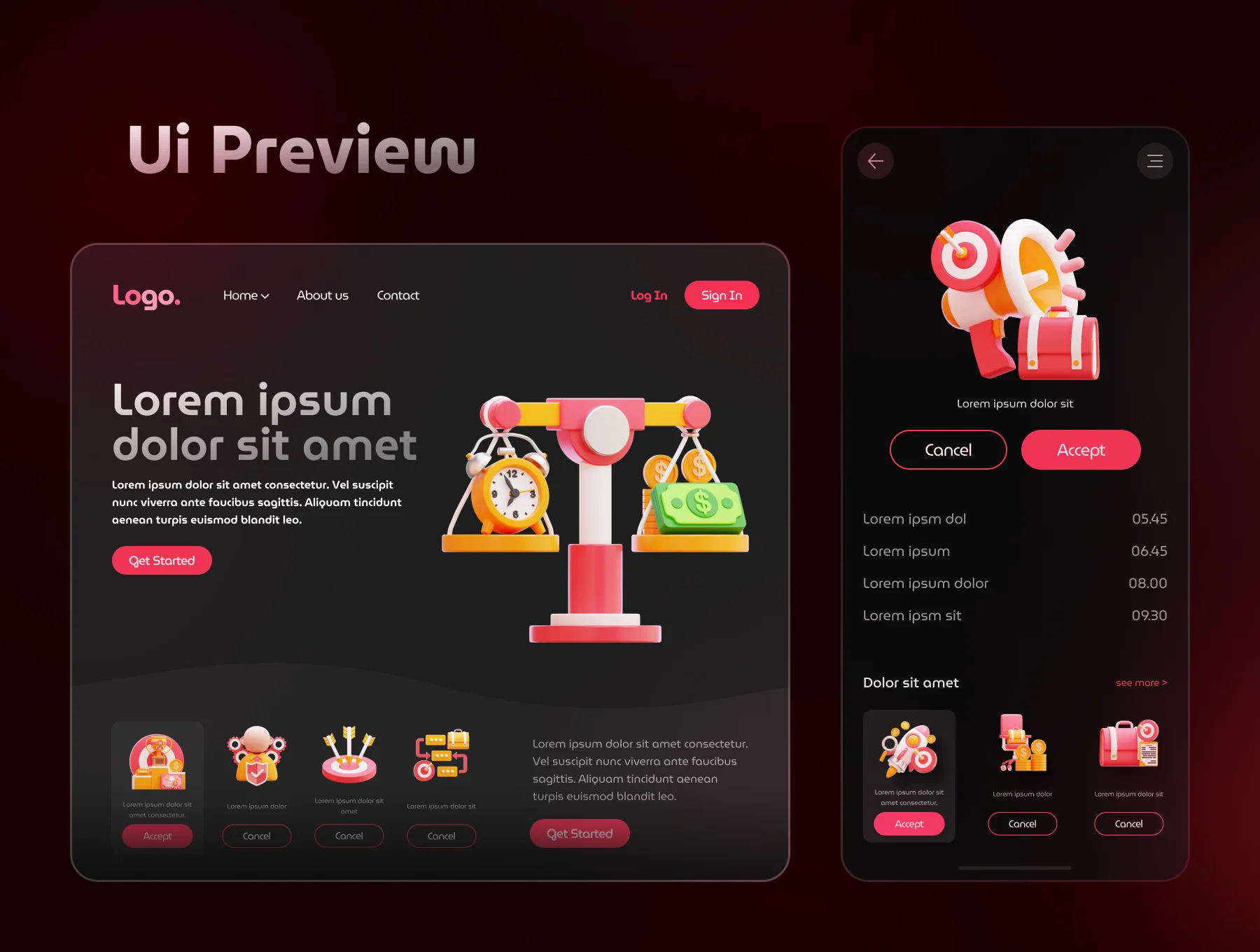 Business Startup 3D Icon Set 5