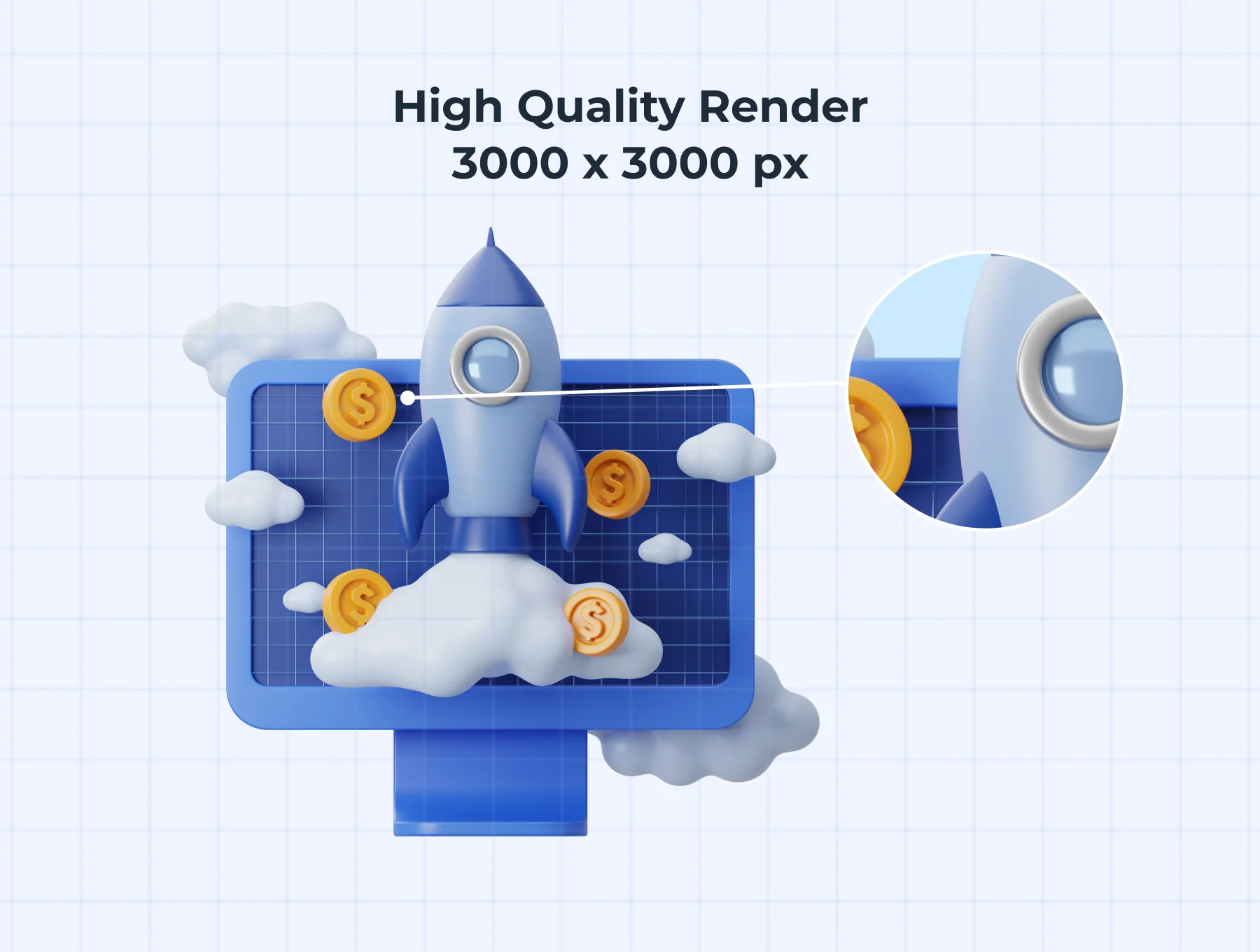 Business Startup 3D Icons 3