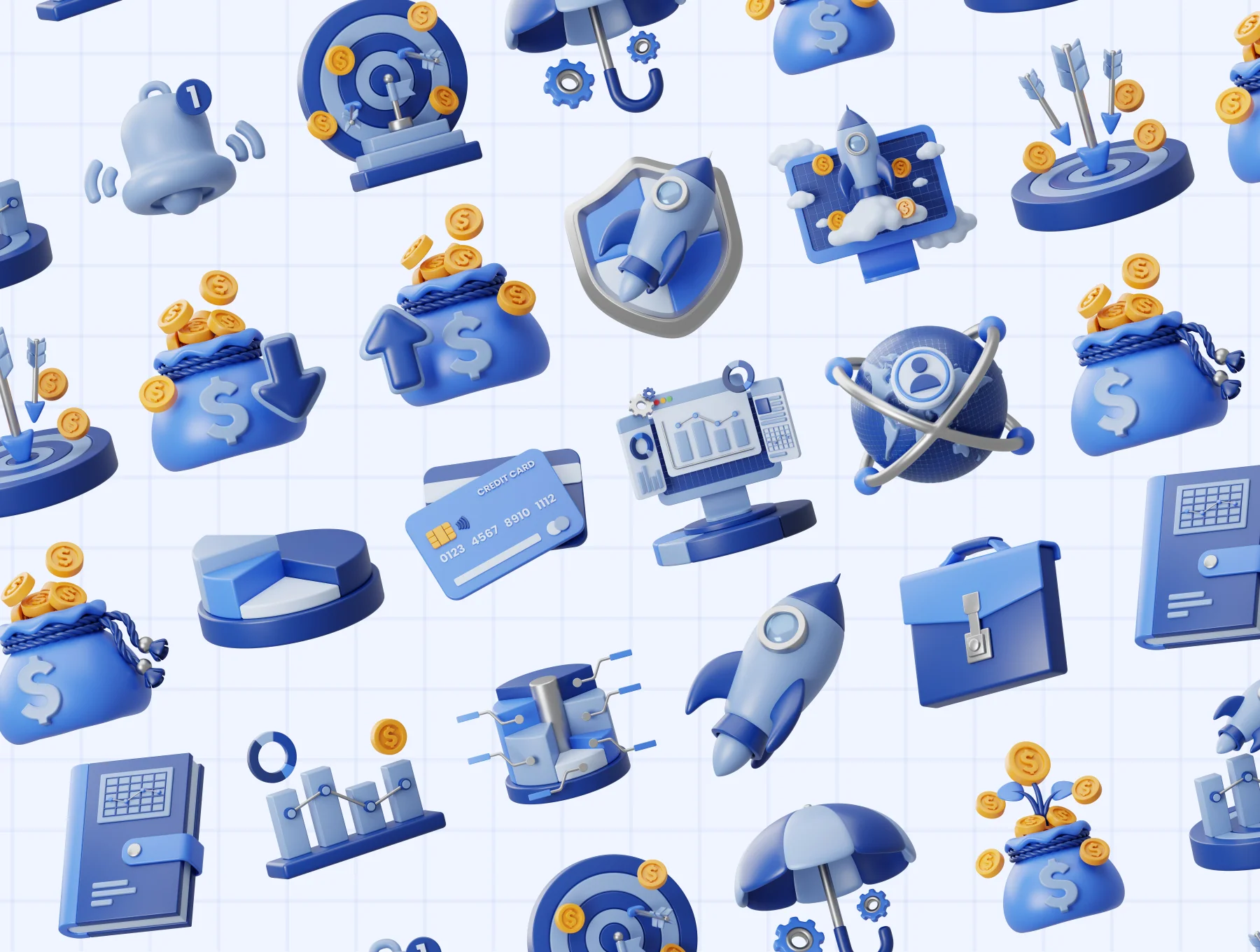 Business Startup 3D Icons 6