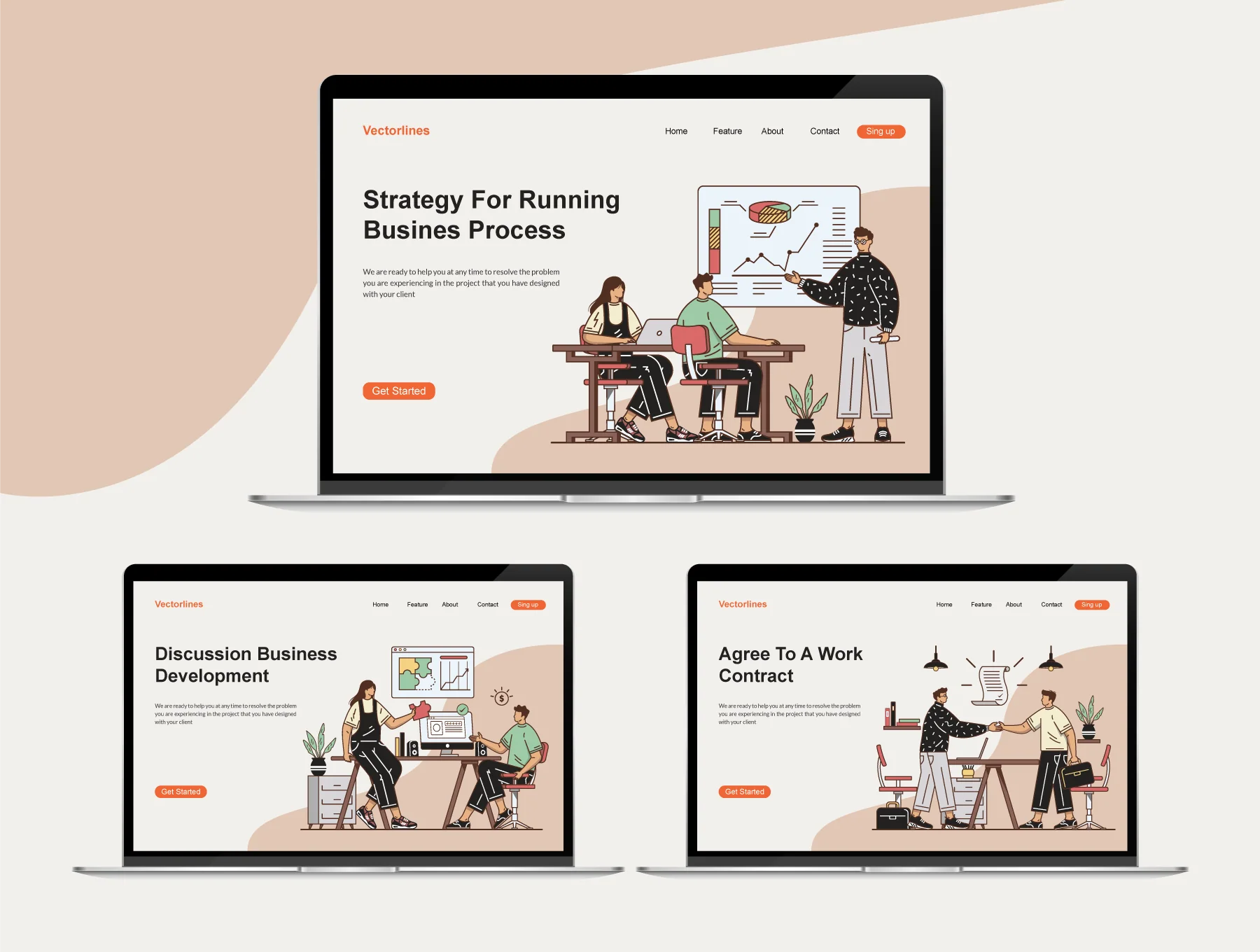 Business Strategy Illustration Kit 4