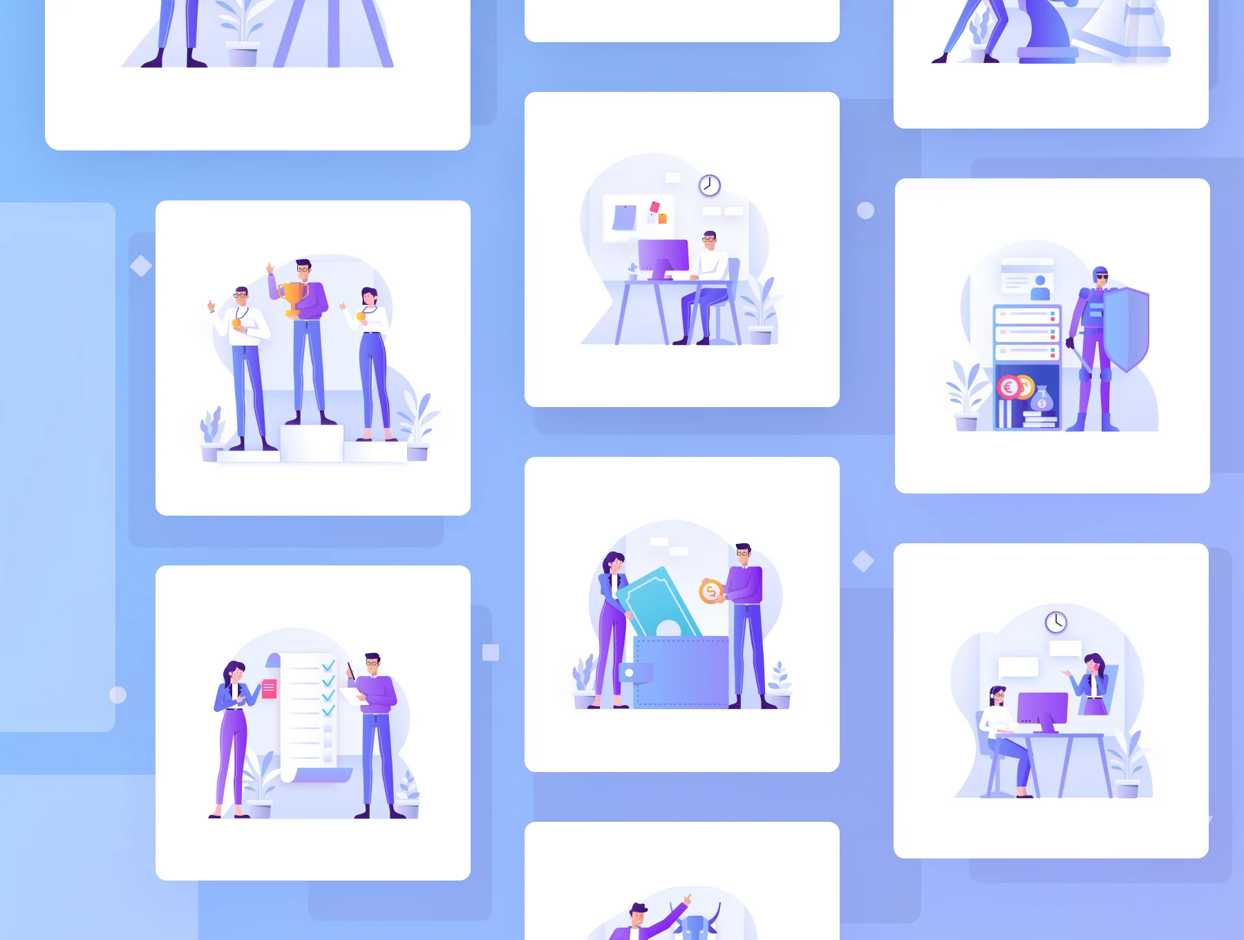 Bussines & Investment Illustration Kit 3