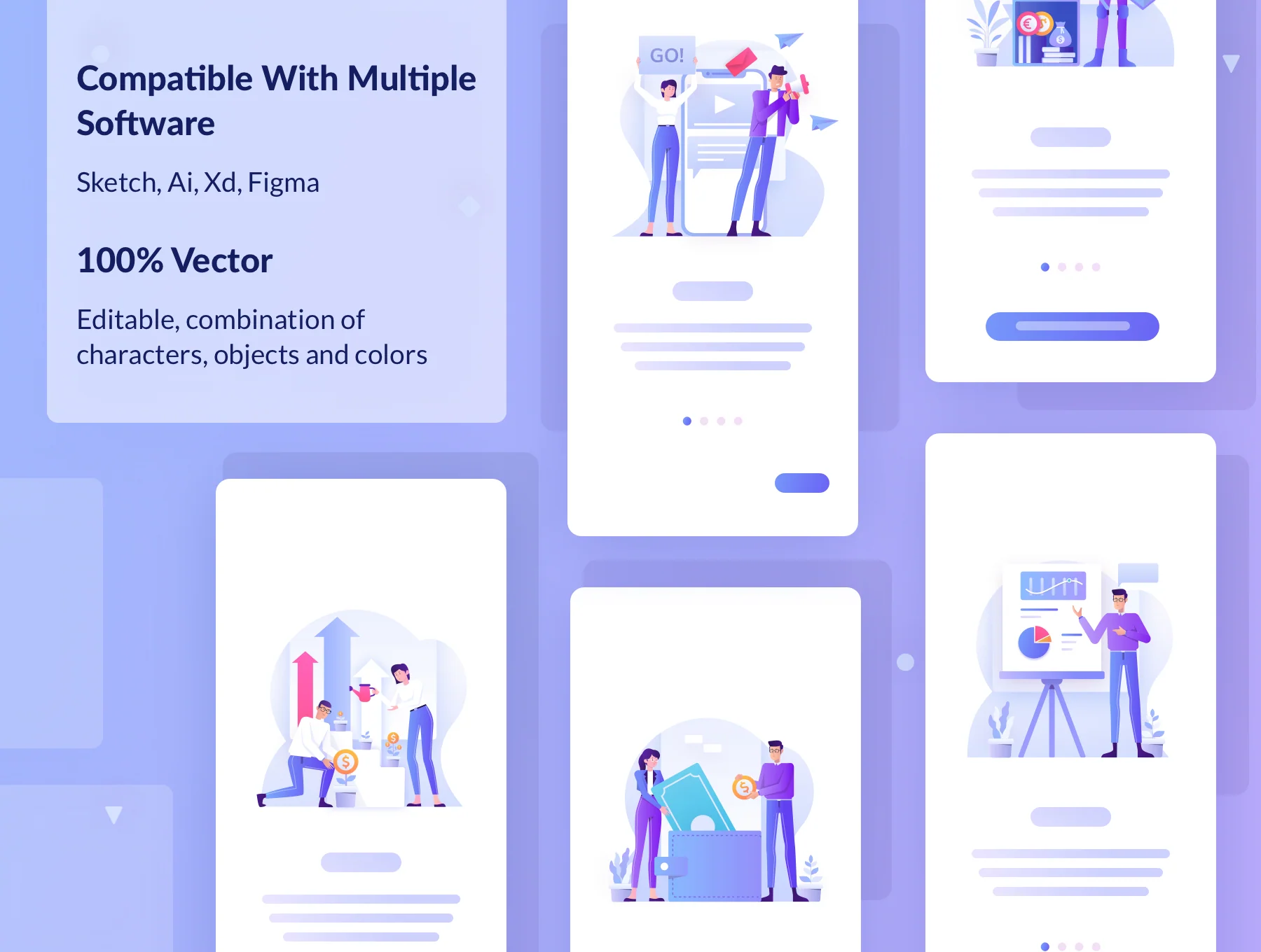 Bussines & Investment Illustration Kit 4