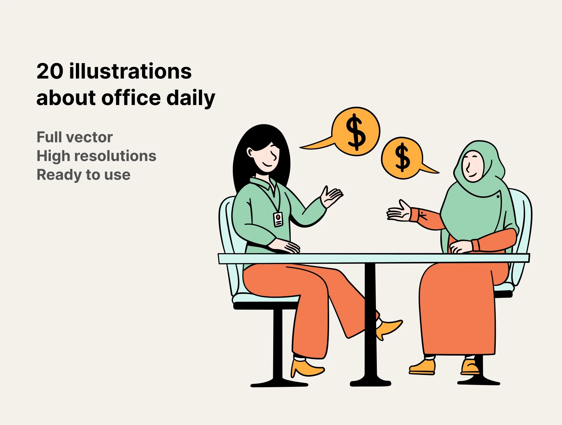 Busy Office Illustrations 2