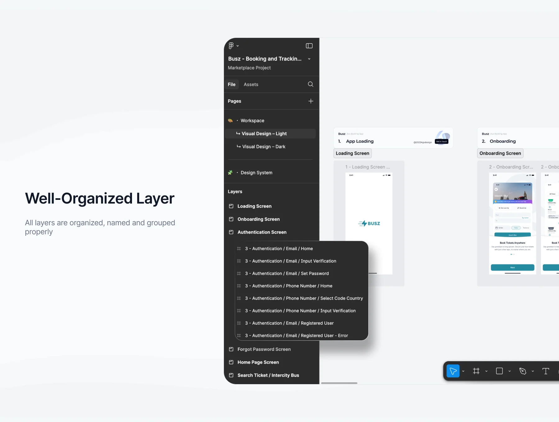 Busz - Bus Ticket Booking Mobile App UI KIT 4