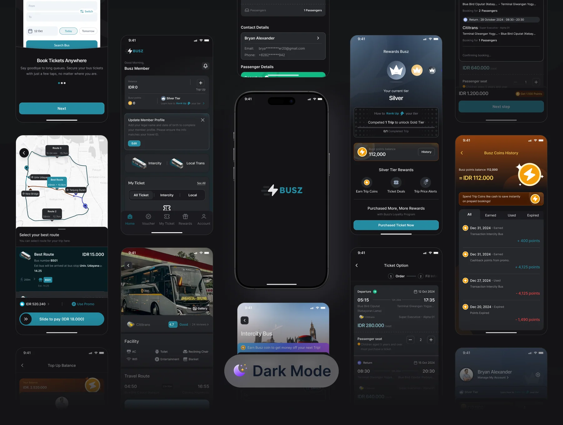 Busz - Bus Ticket Booking Mobile App UI KIT 6