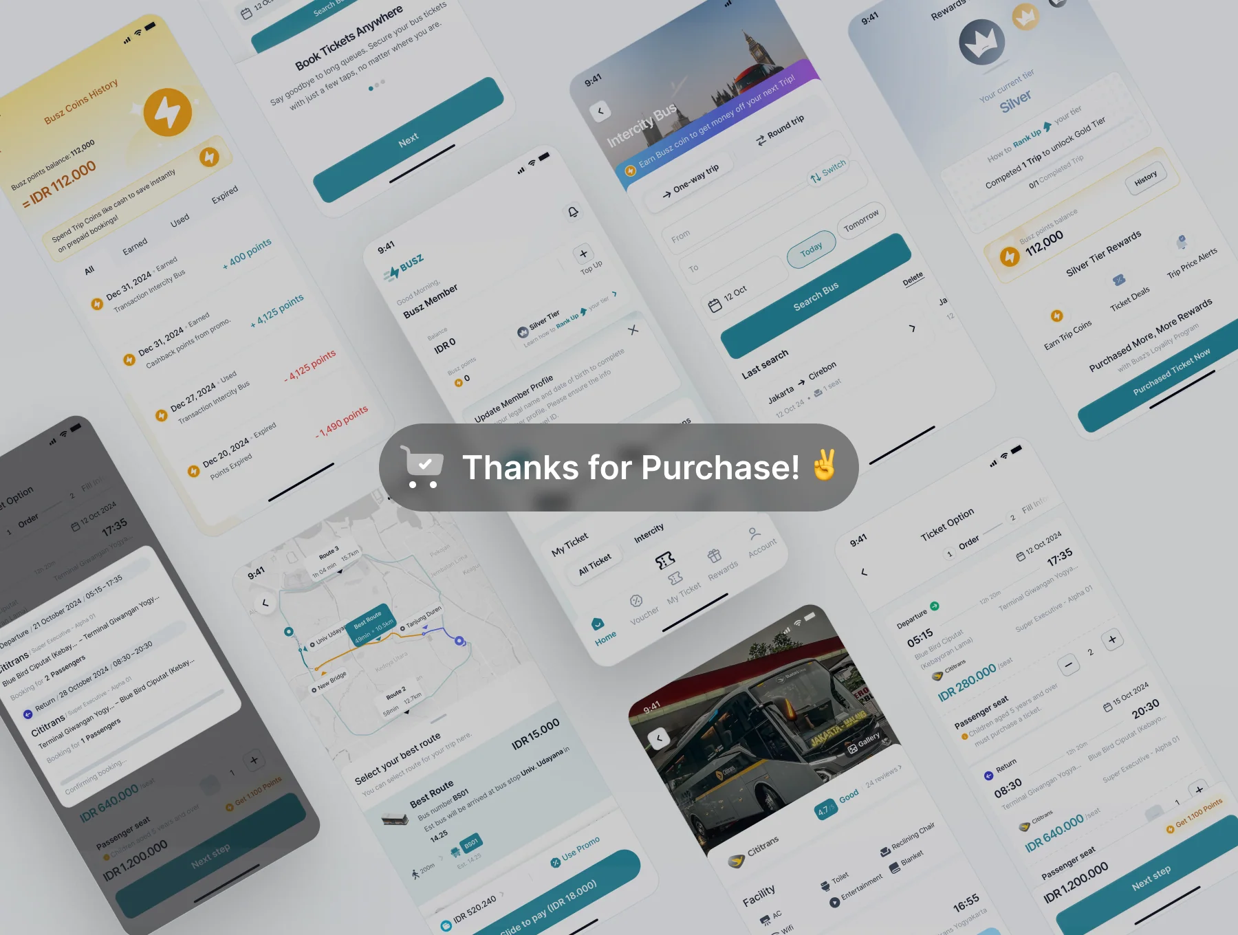 Busz - Bus Ticket Booking Mobile App UI KIT 8