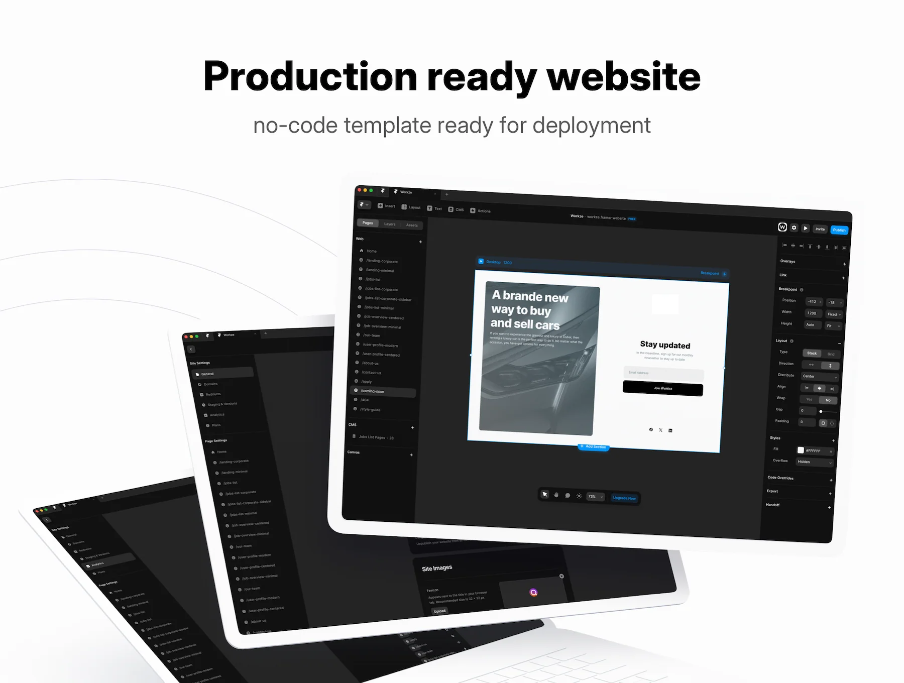 ByDrive - car rental and auto dealership template for Framer 7