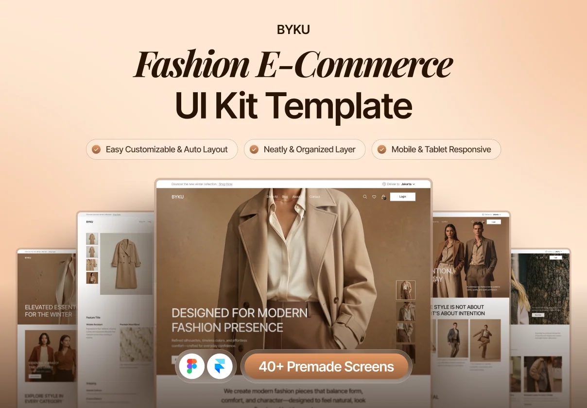 Byku - Fashion E-Commerce UI Kit Template
