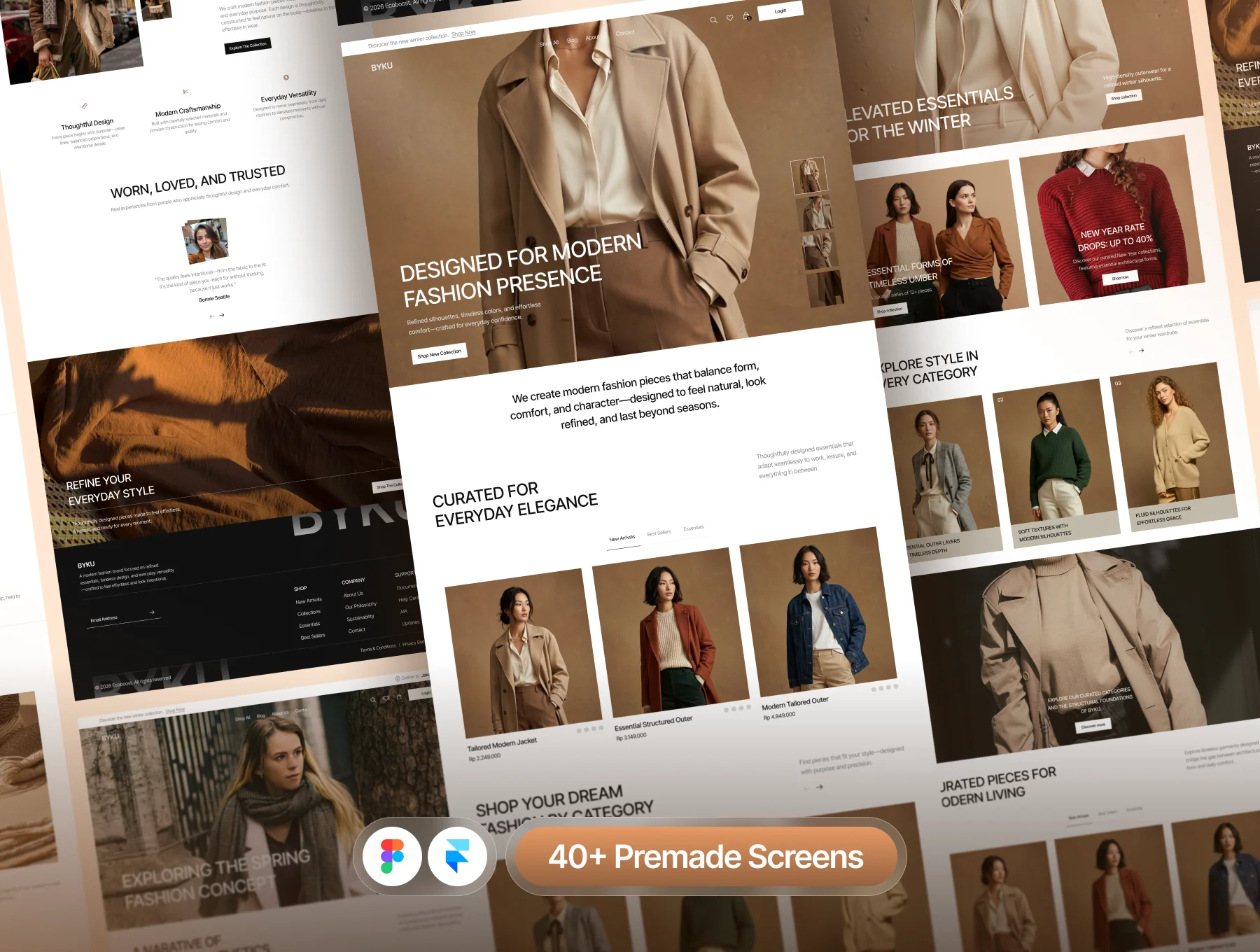 Byku - Fashion E-Commerce UI Kit Template 3