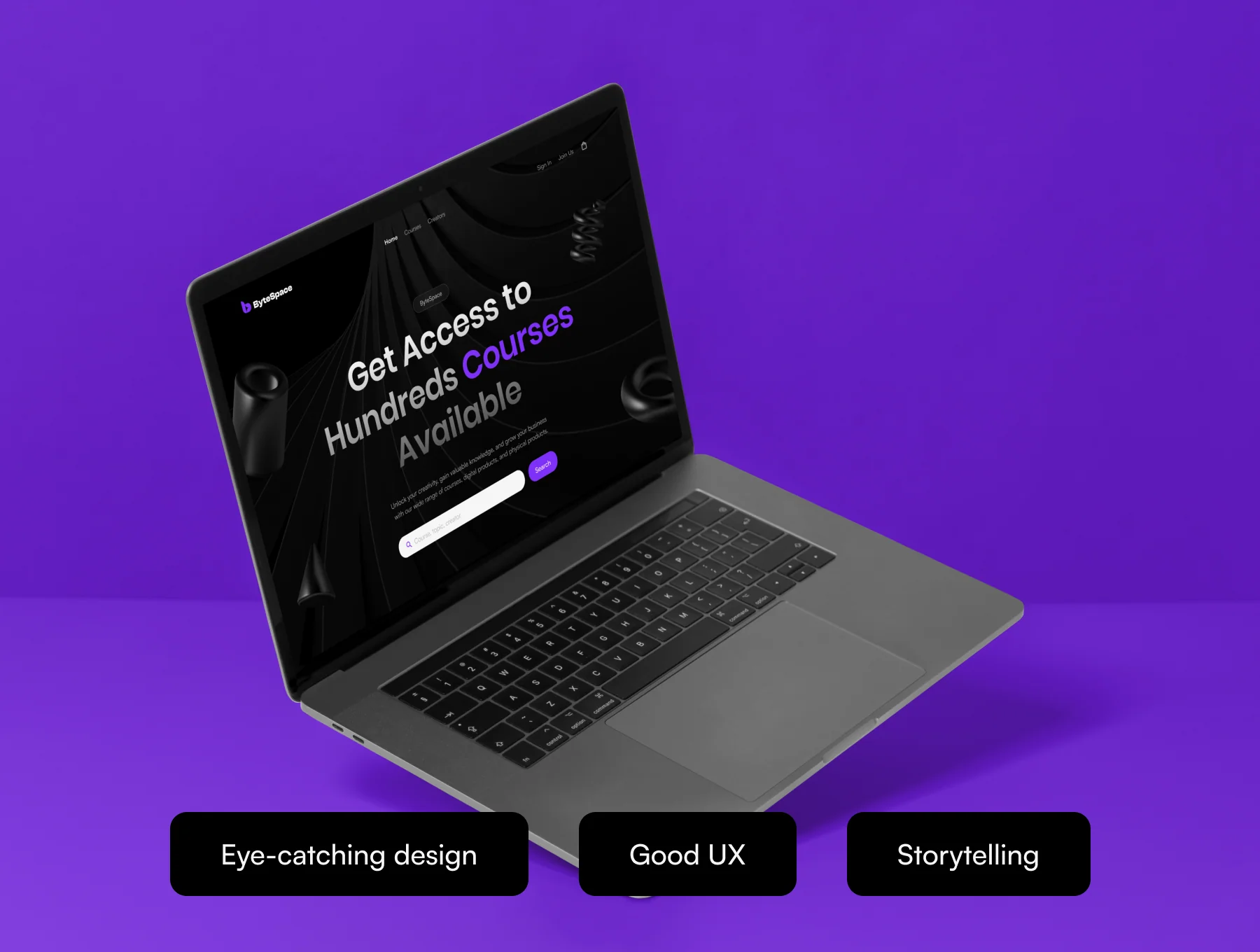 Bytespace - Online Course Web Template and UI Kit Design 2