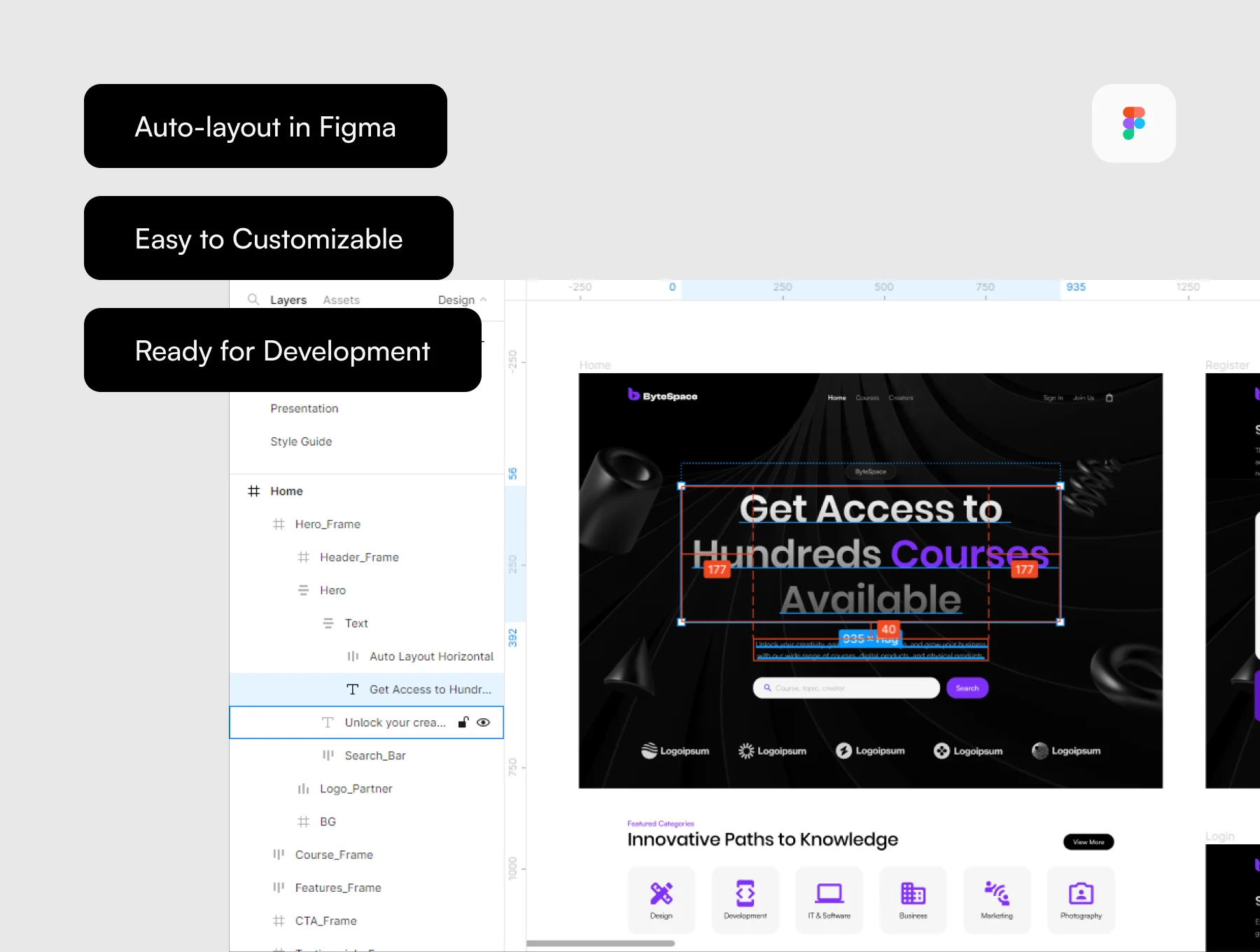 ByteSpace - Online Course Website UI KIt 5