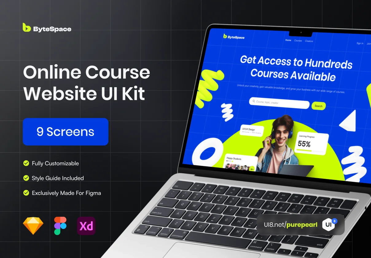 ByteSpace - Online Course Website UI Kit