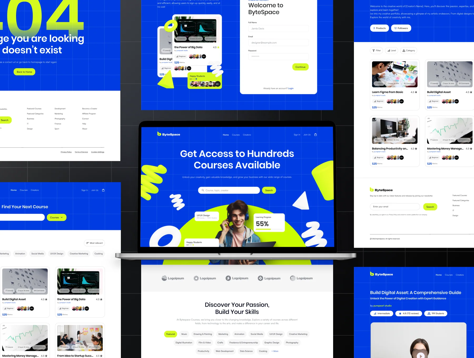 ByteSpace - Online Course Website UI Kit 4