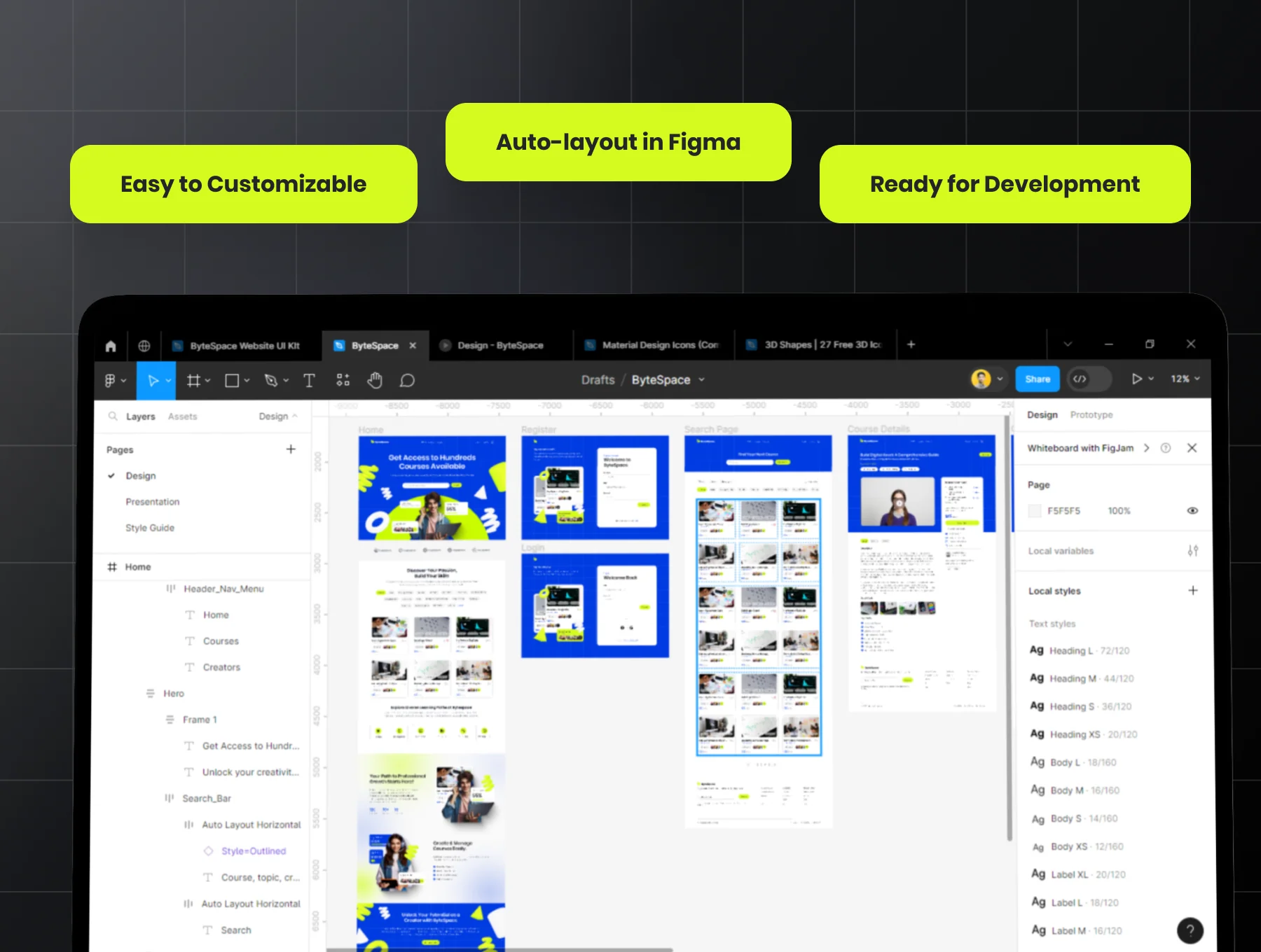 ByteSpace - Online Course Website UI Kit 5