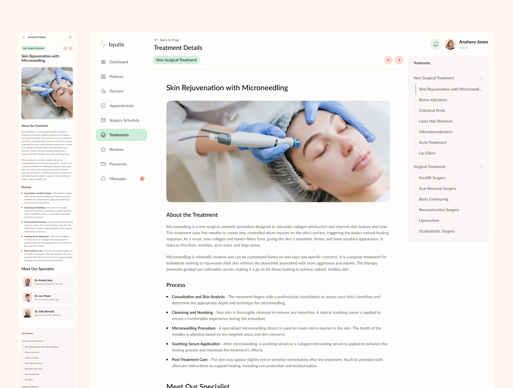 Byutie - Beauty Clinic Management Dashboard 5