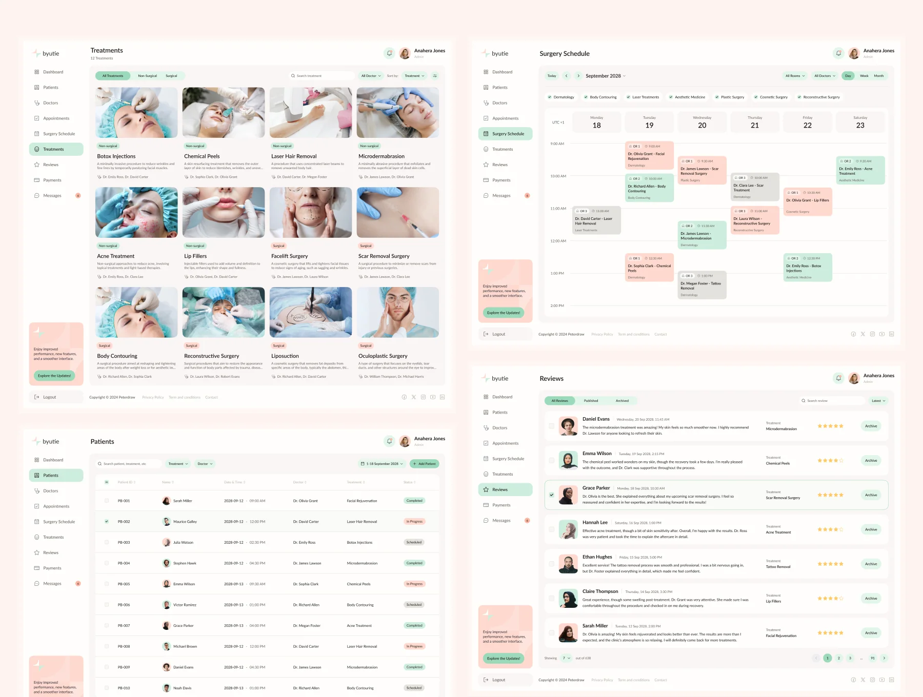 Byutie - Beauty Clinic Management Dashboard 6