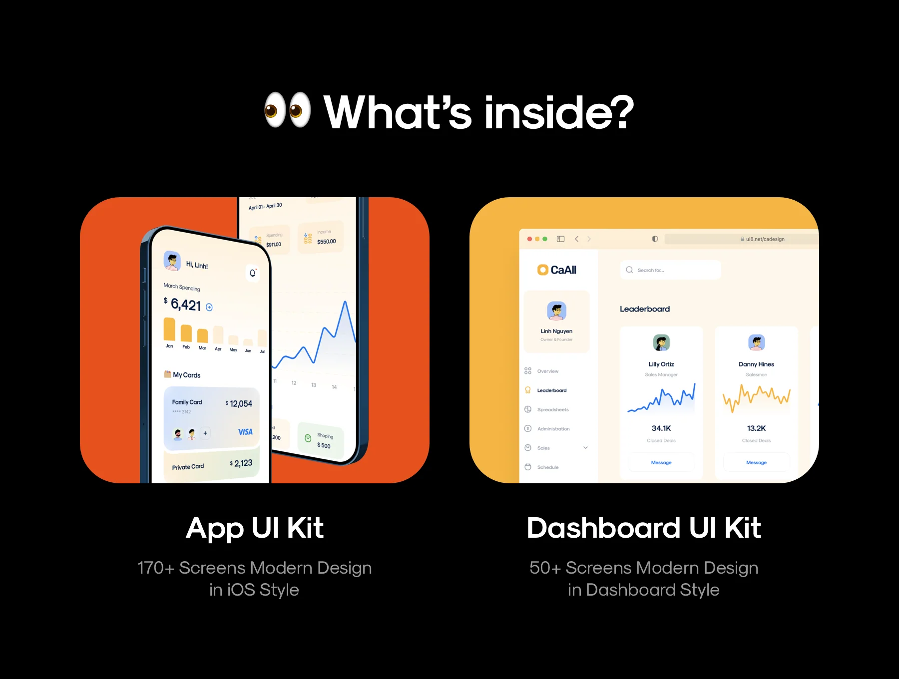 CaAll Dashboard & App UI Kit 2
