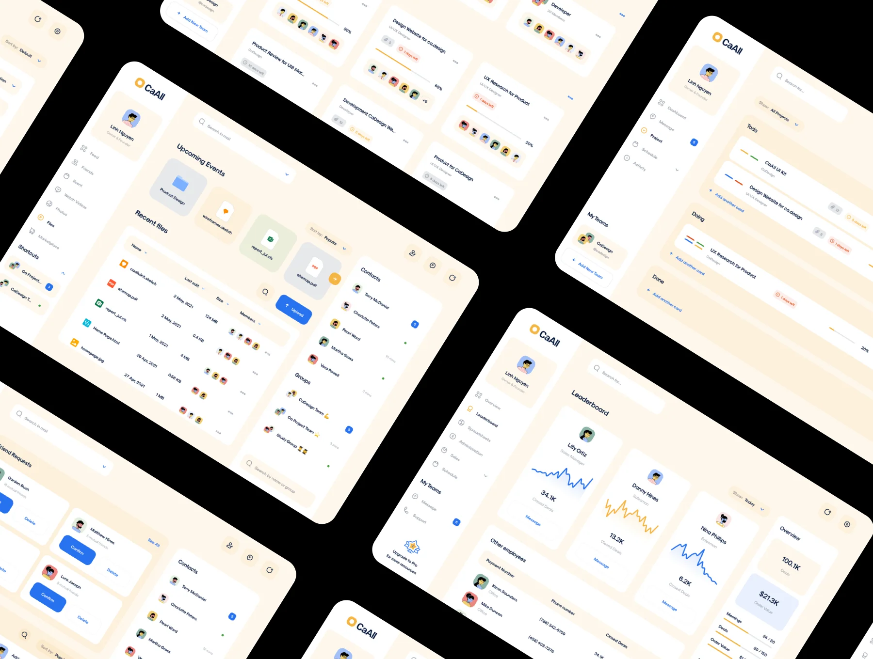CaAll Dashboard & App UI Kit 5