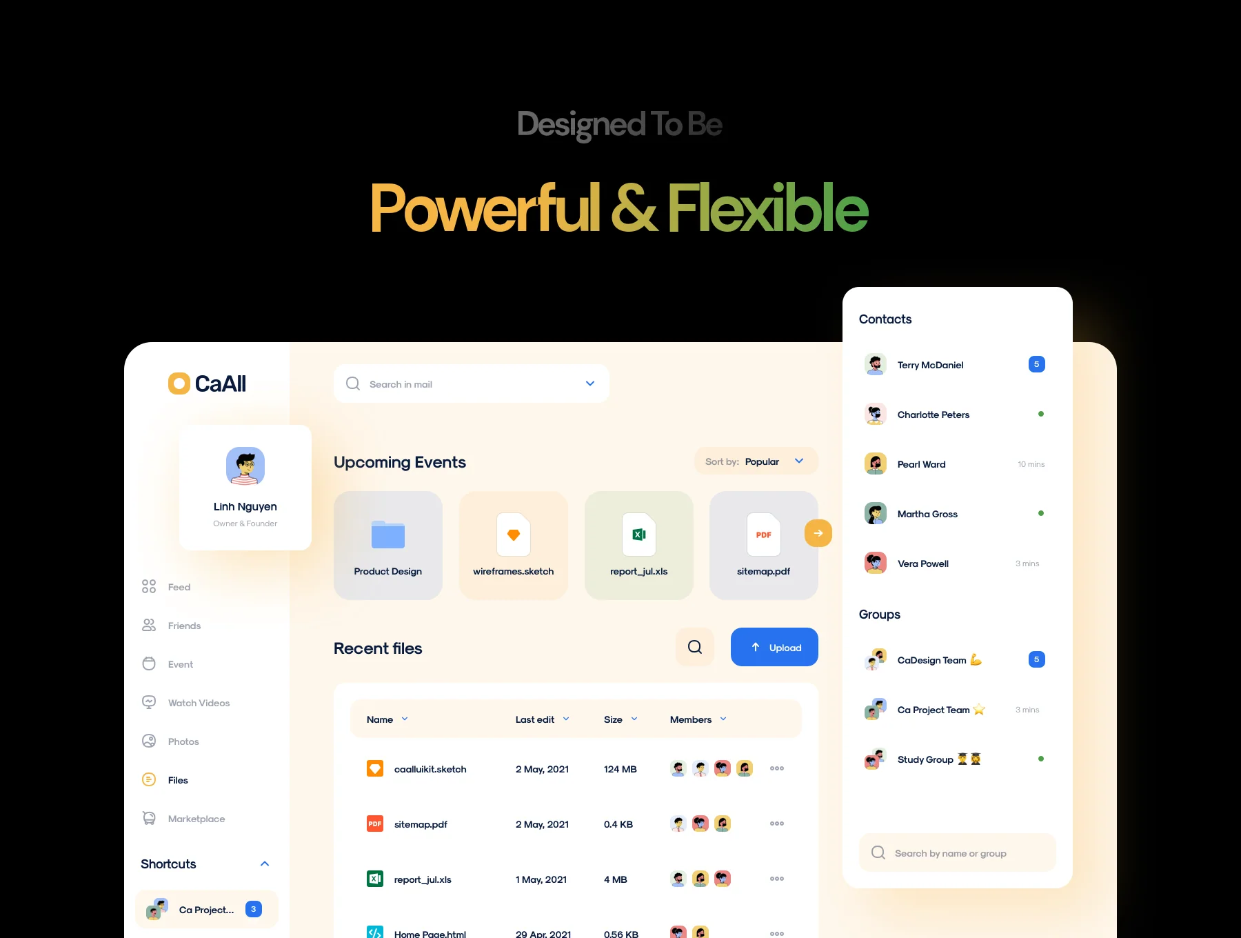 CaAll Dashboard & App UI Kit 8