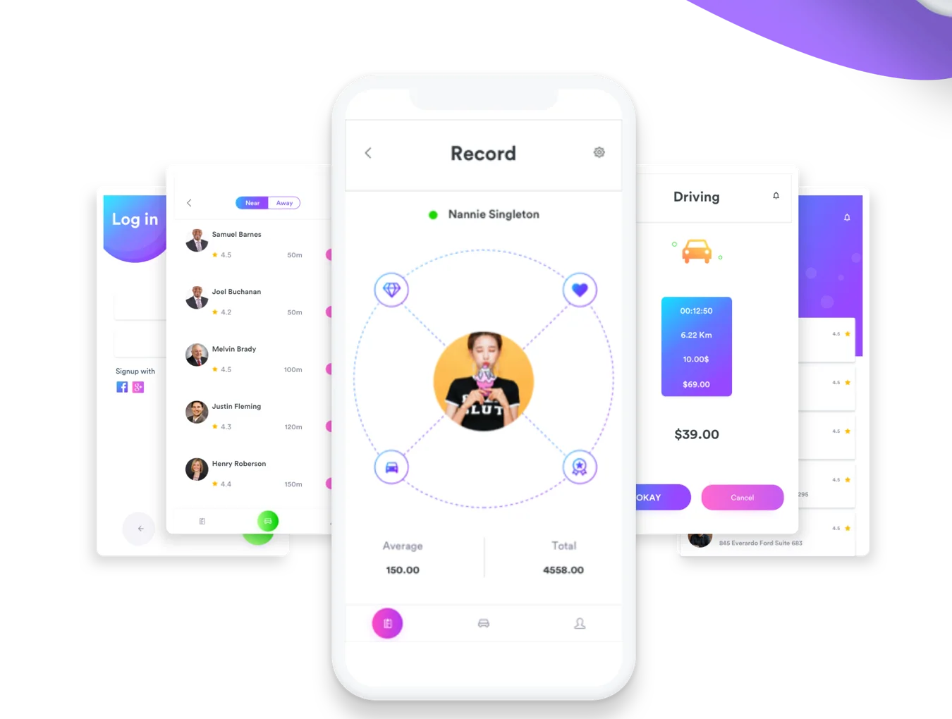 Cab-Booking-UIkit 2