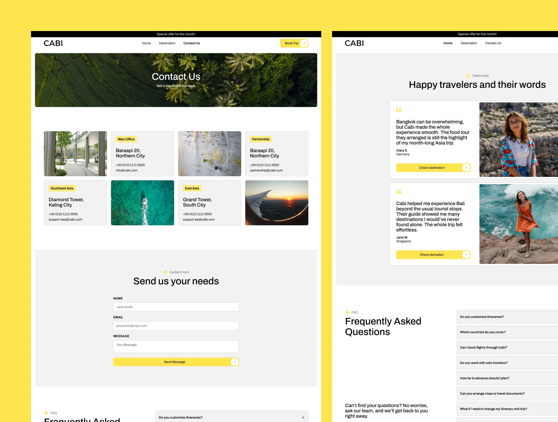 CABI - Travel Agency Framer Template 3