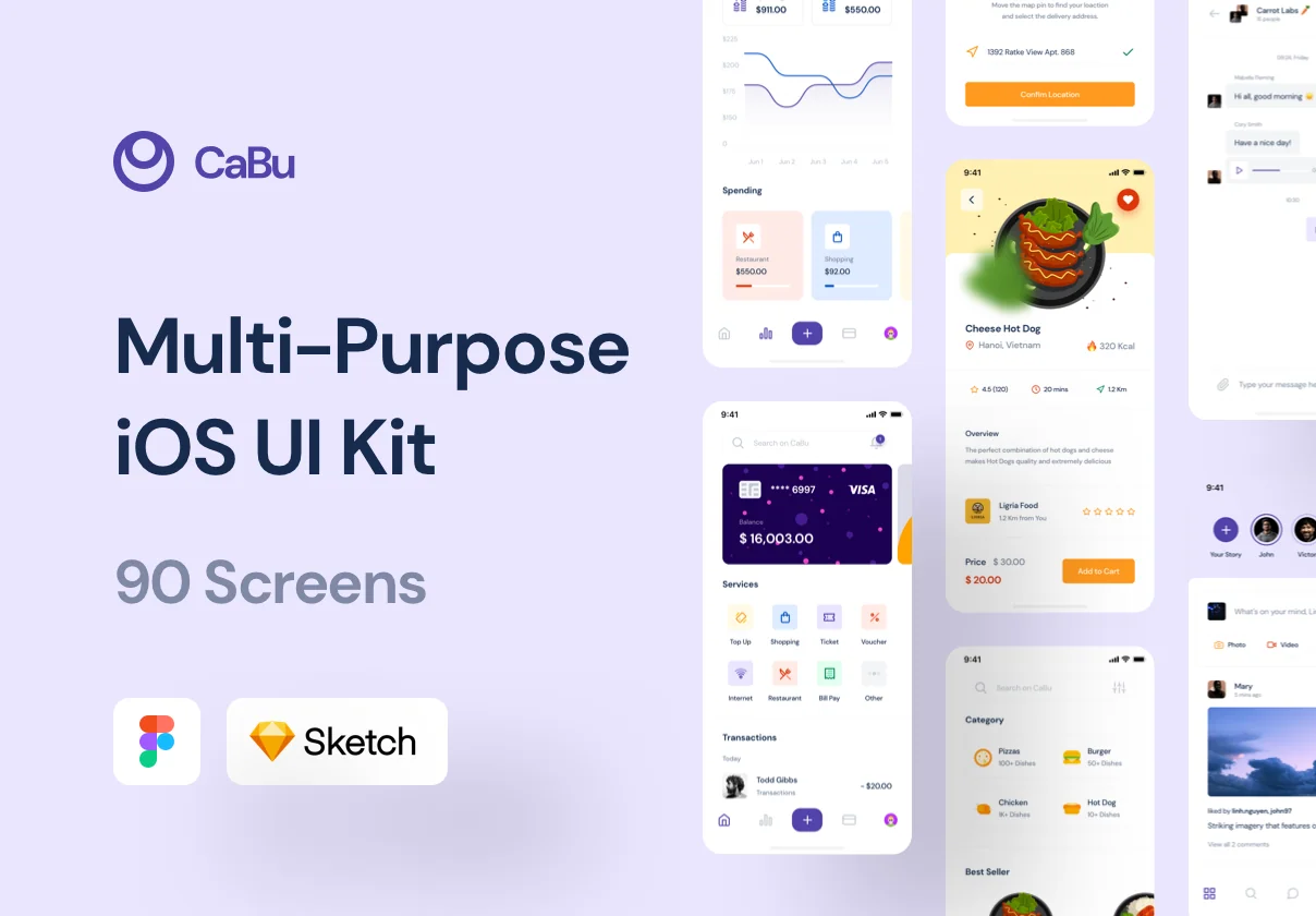 CaBu Multi-Purpose iOS UI Kit