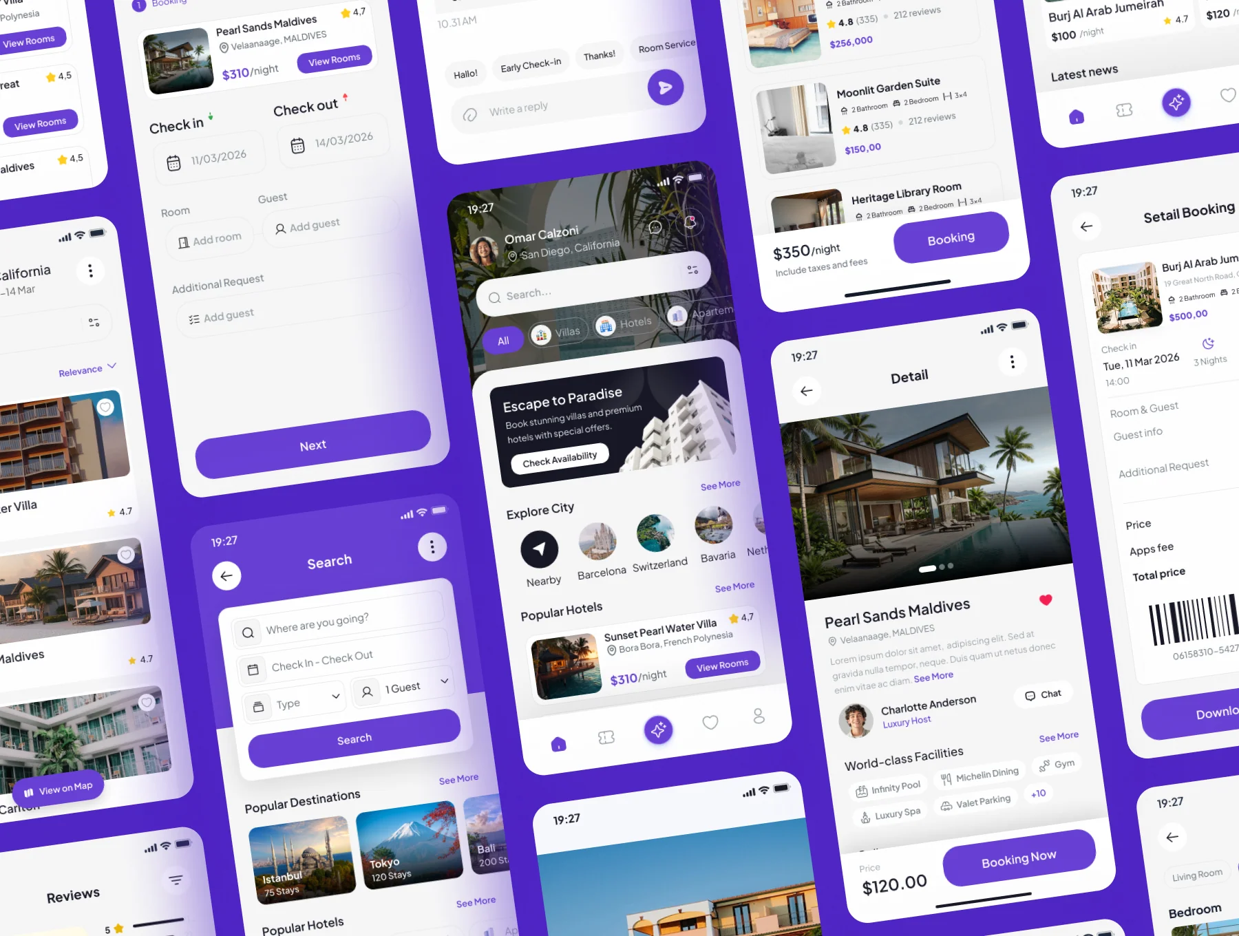 Cabyn - Hotel & Villa Booking Mobile App UI Kit 5