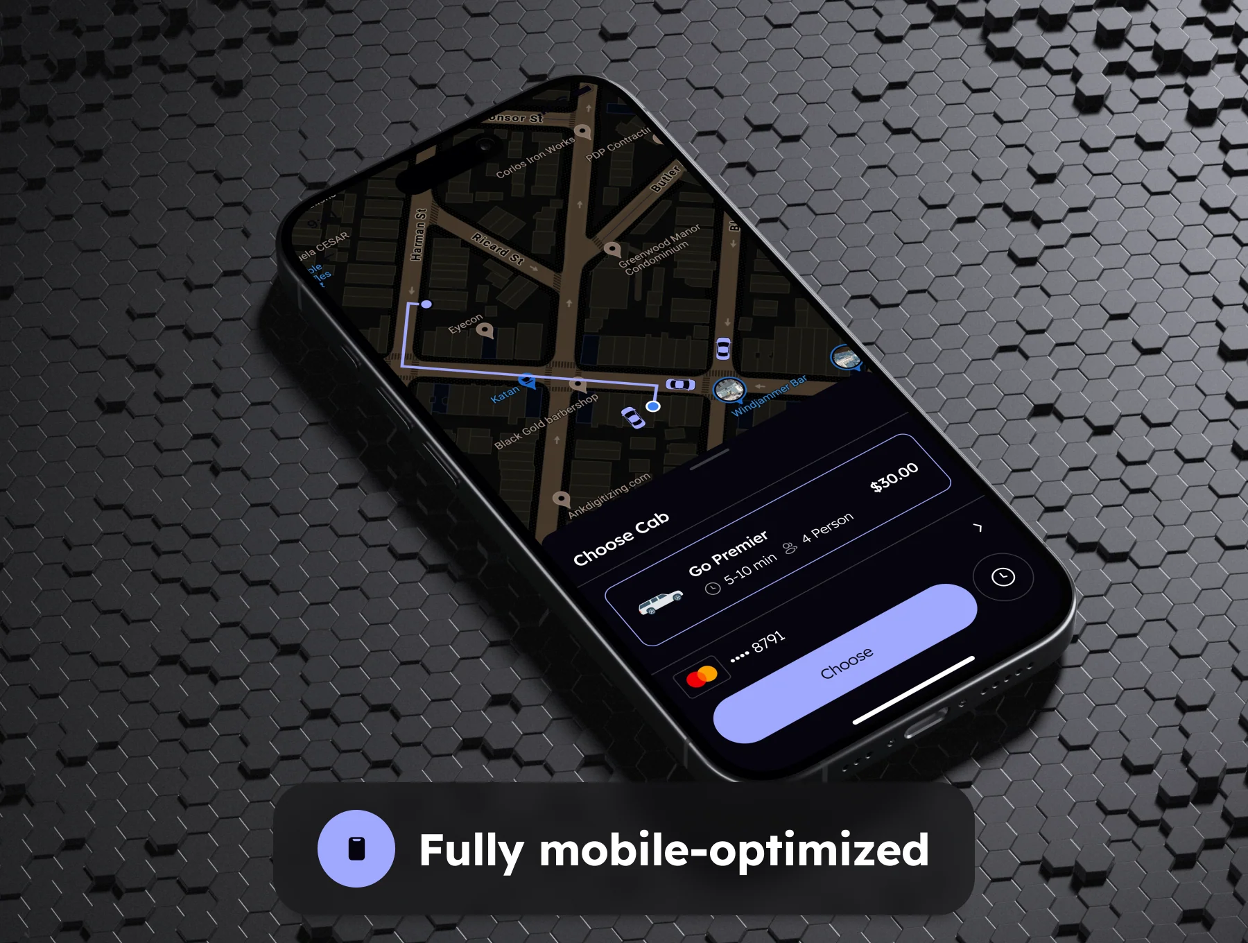 CabZI - Cab Booking App UI Kit 7