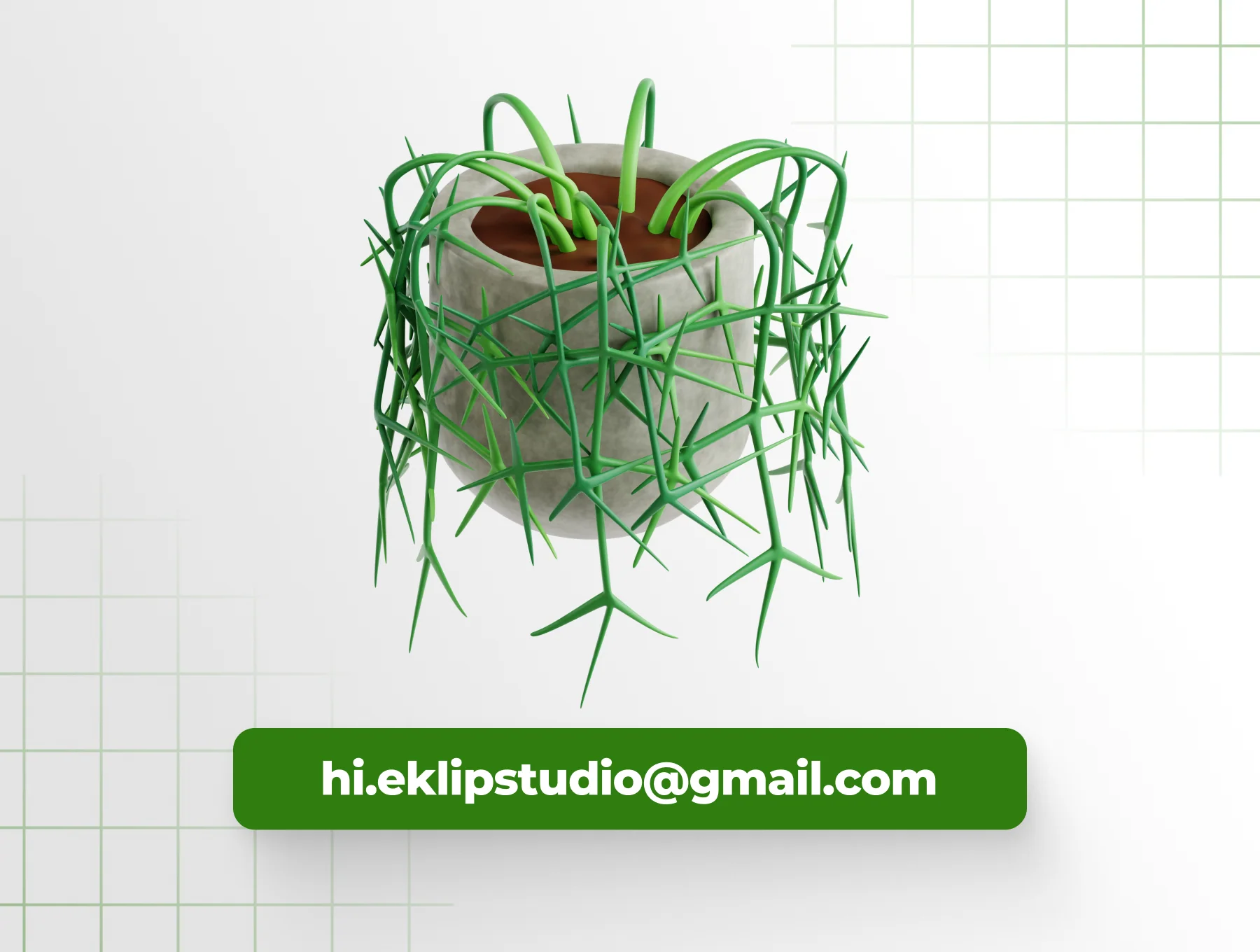Cactus Plant 3D Icon Set 6