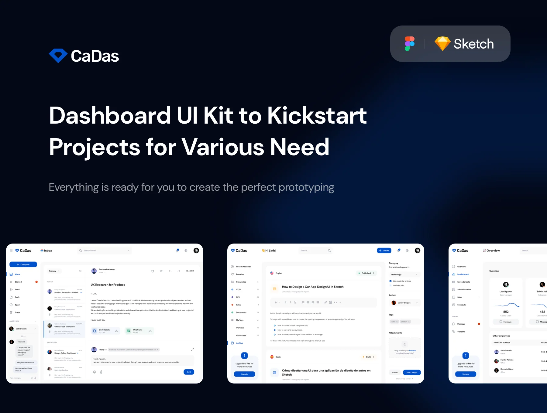 CaDas Dashboard UI Kit
