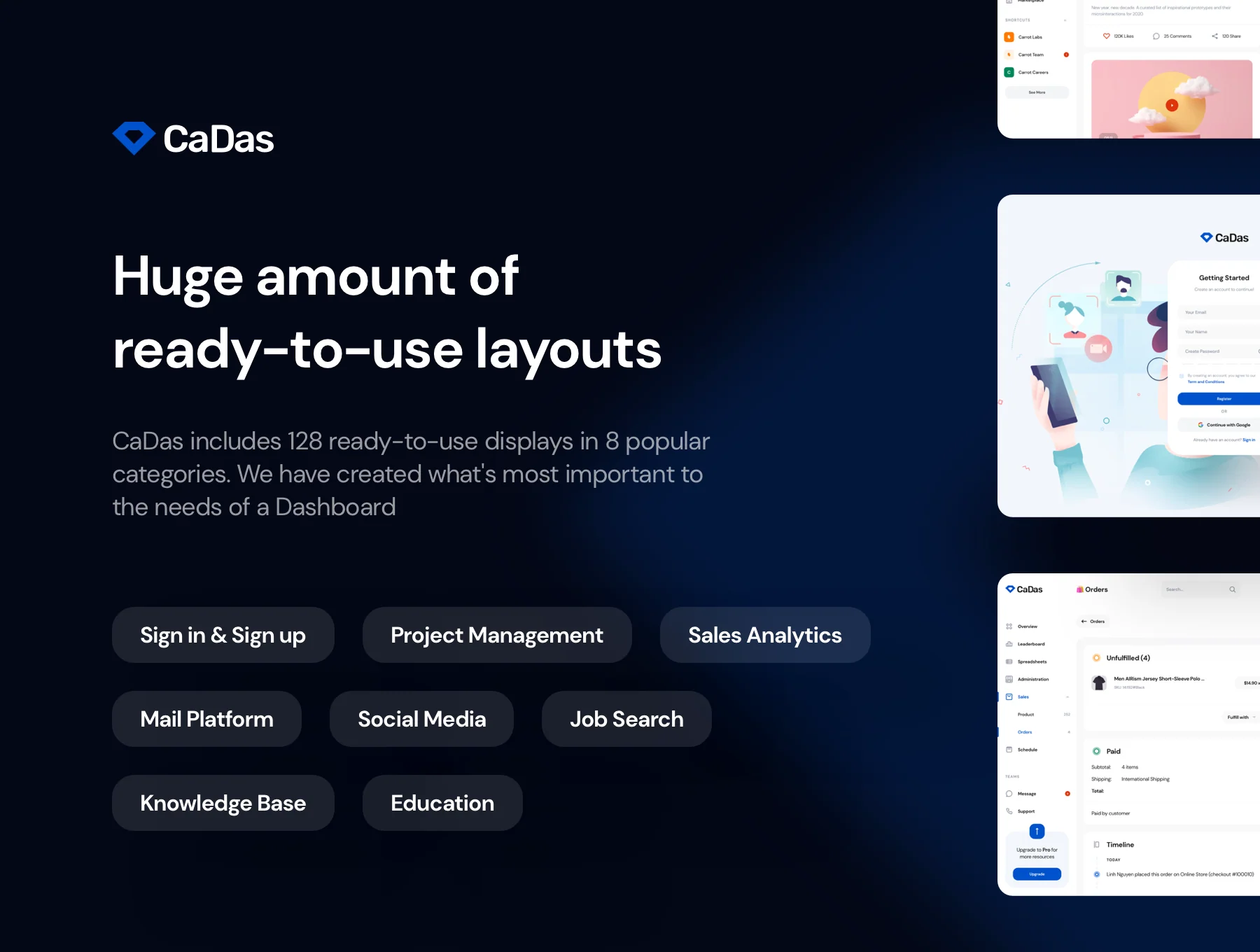 CaDas Dashboard UI Kit 3