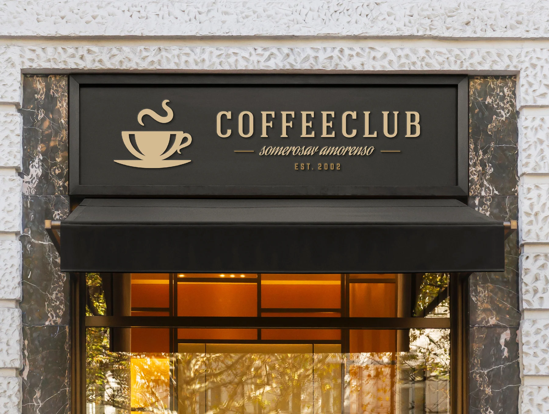 Cafe and Coffee Shop Logo Mockups 3
