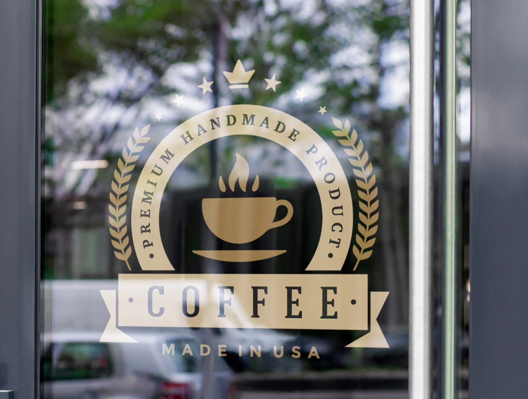 Cafe and Coffee Shop Logo Mockups 6