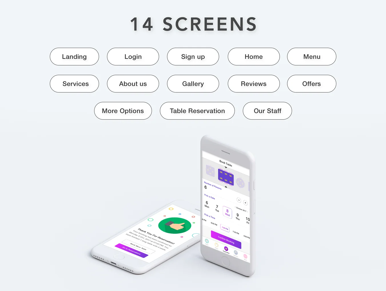 Cafe House Restaurant App UI Kit 2