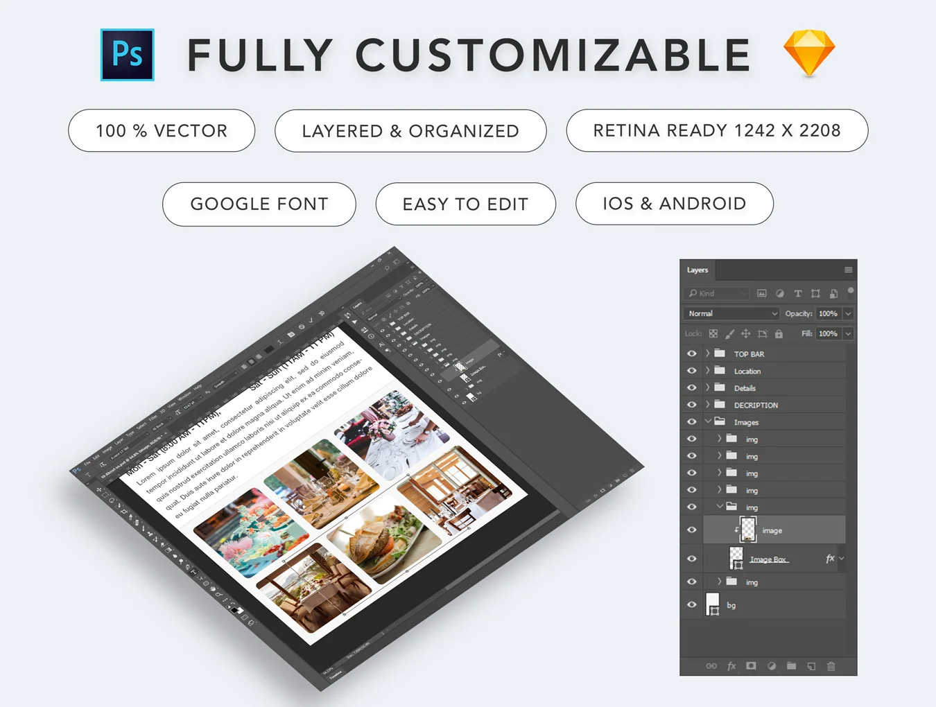 Cafe House Restaurant App UI Kit 3