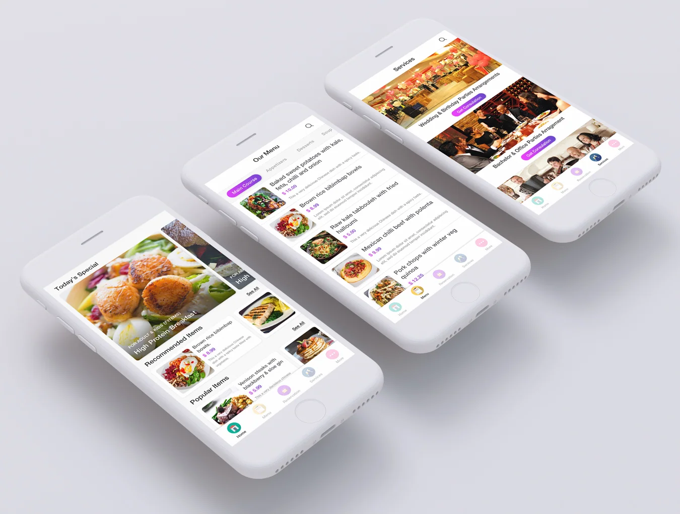 Cafe House Restaurant App UI Kit 4