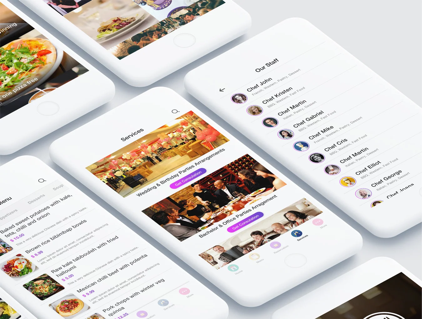 Cafe House Restaurant App UI Kit 6