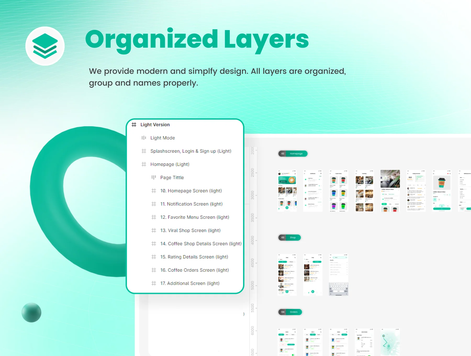 Caffein - Coffee Shop App UI Kit 3