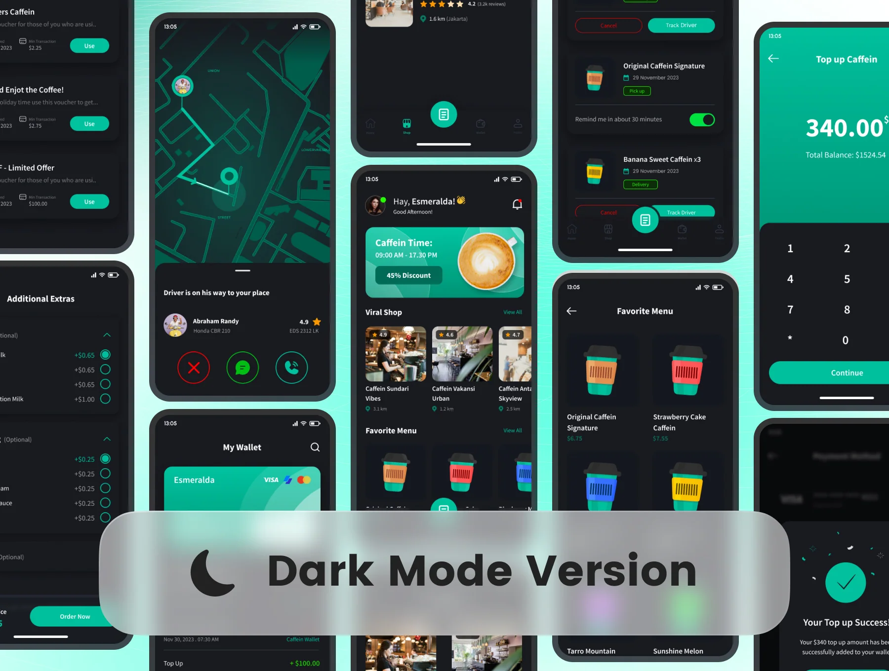 Caffein - Coffee Shop App UI Kit 6