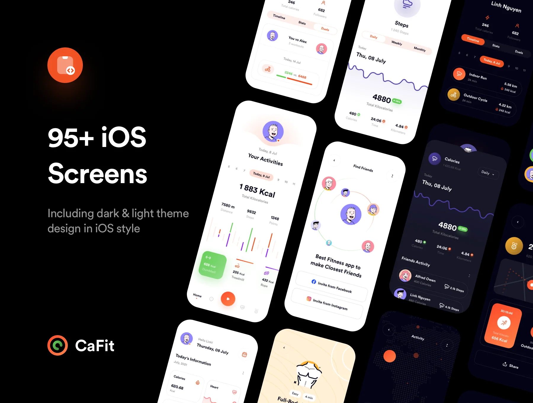 CaFit Fitness UI Kit 3