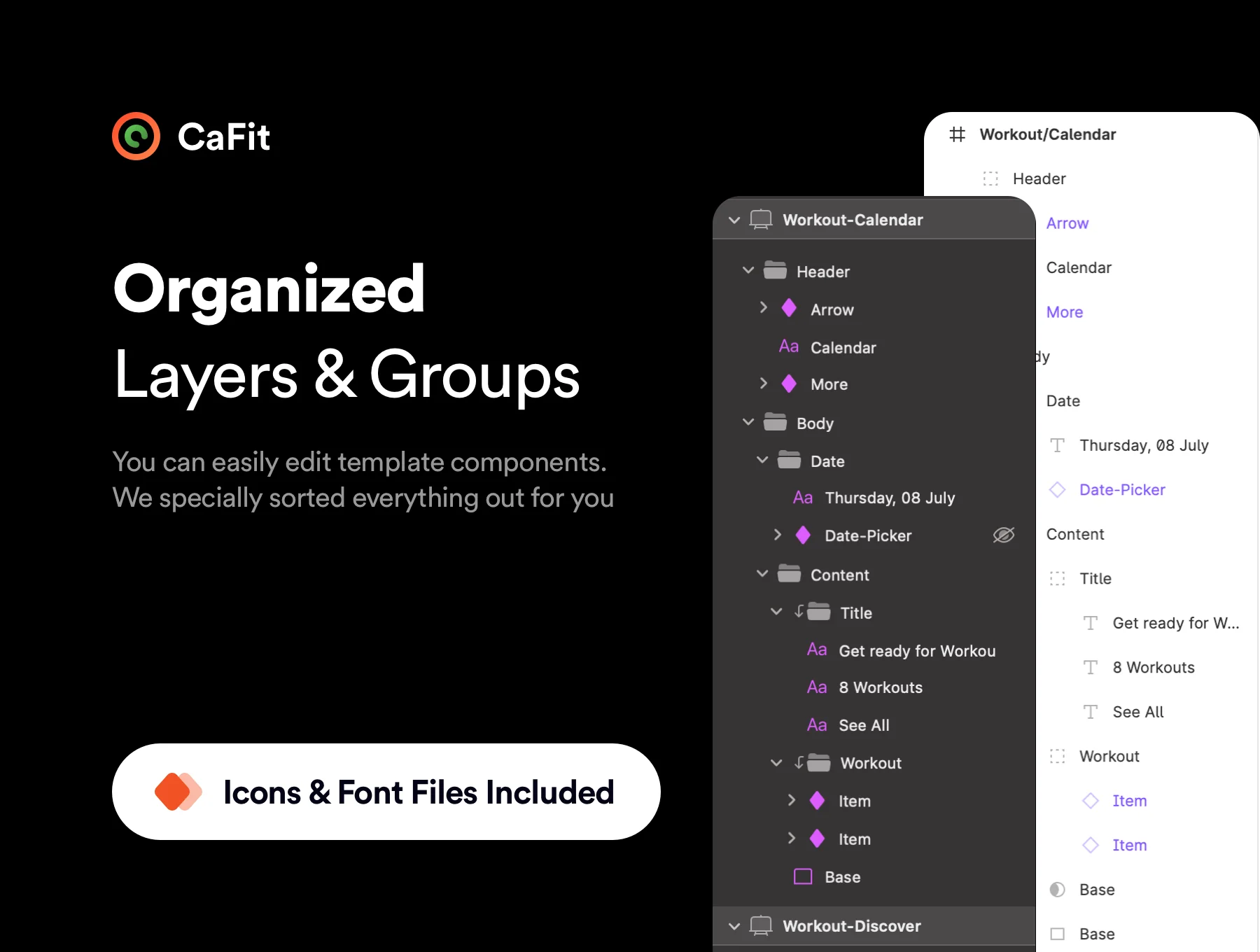 CaFit Fitness UI Kit 6