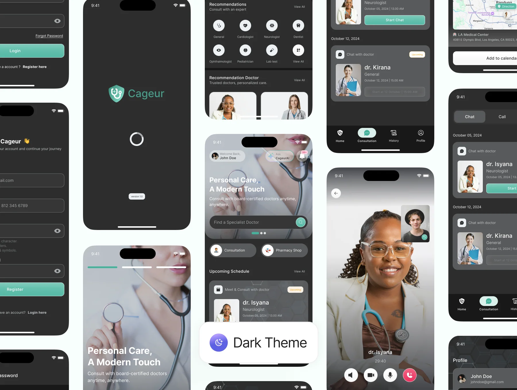 Cageur - Health Care App UI Kit 6